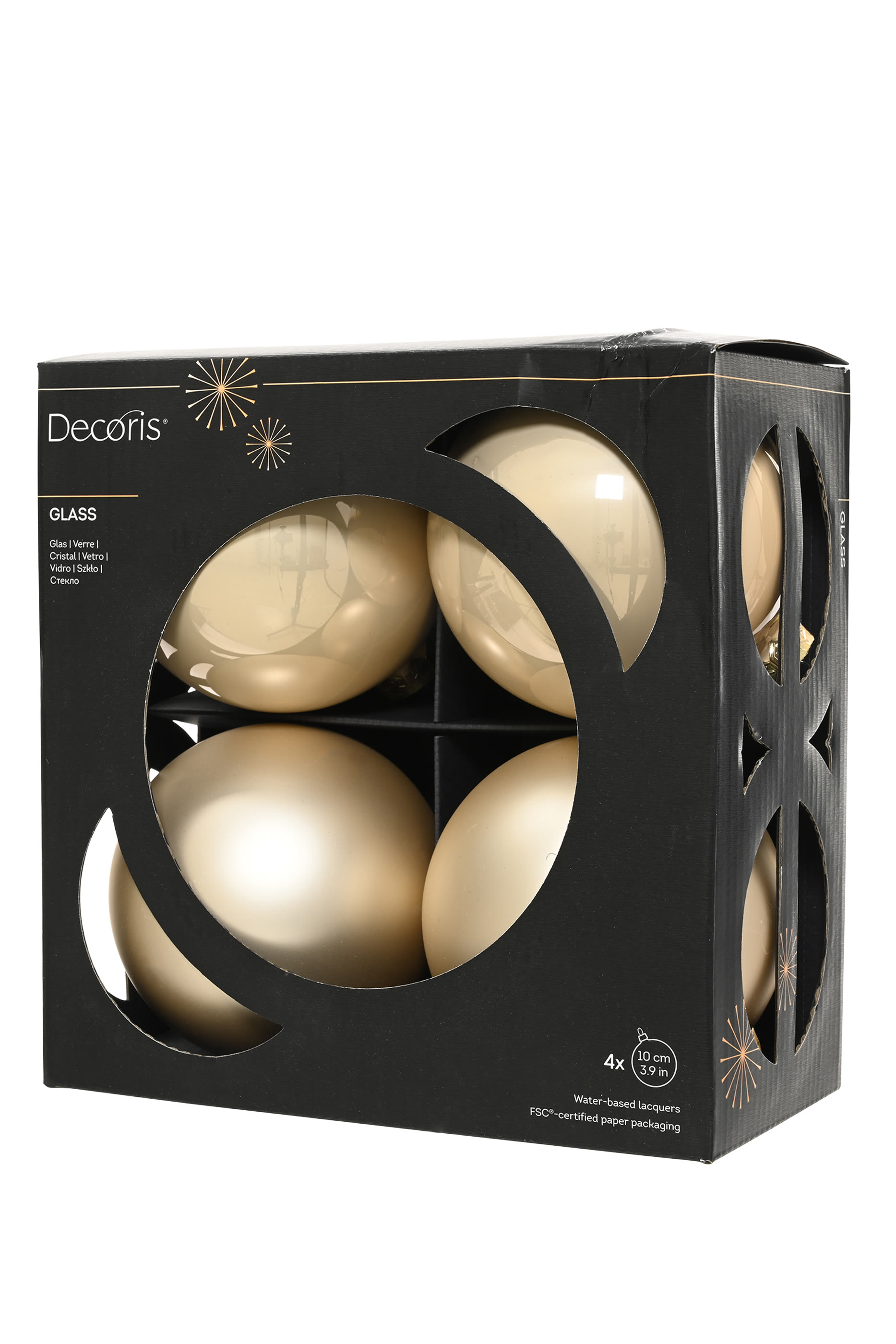 طقم كرات زينة، 4 قطع