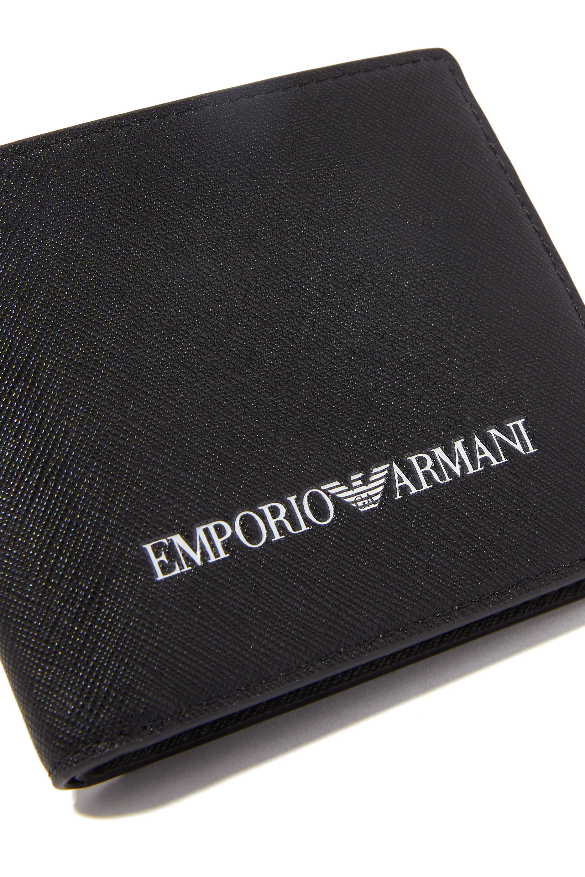 محفظة ثنائية الطي بشعار الماركة