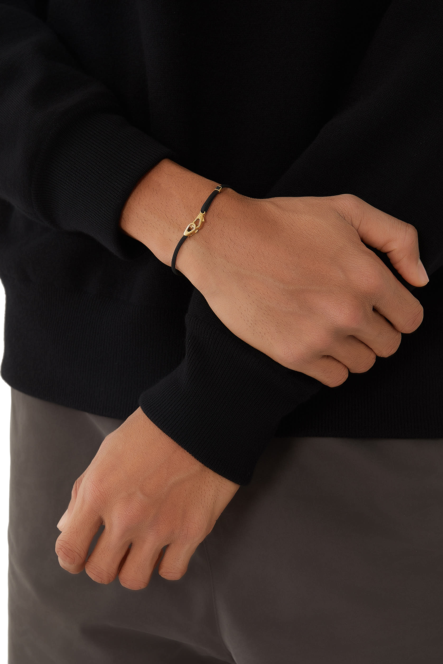 سوار كادن بول نايلون وفضة إسترلينية مطلية بذهب عيار 14