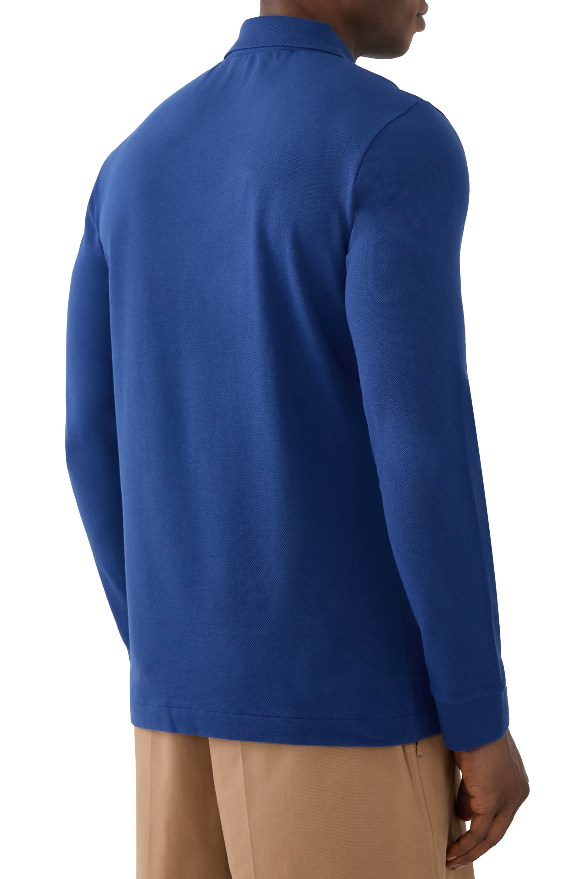 قميص بولو مطرز بشعار الماركة قطن