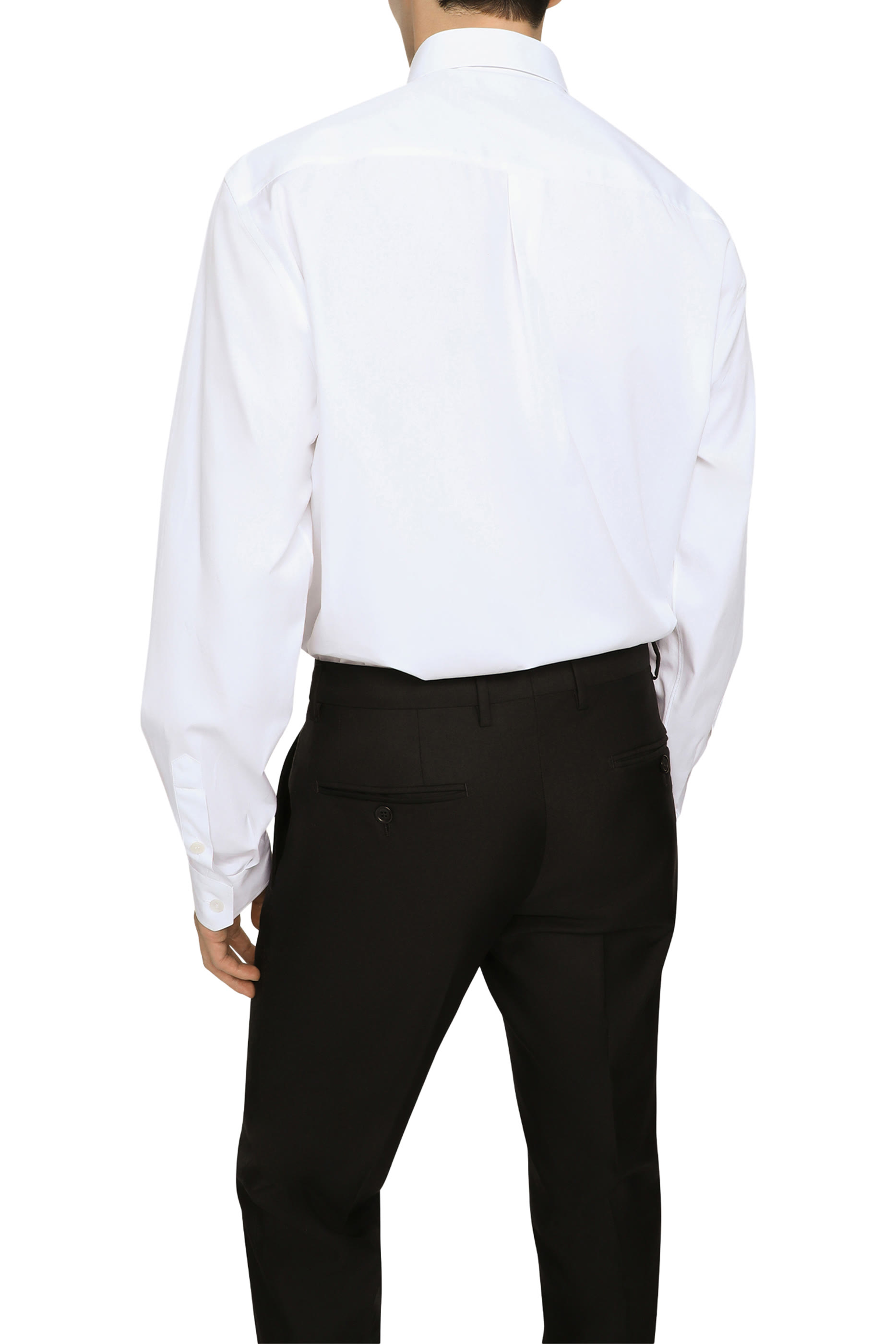 قميص بقصة مارتيني وشعار الماركة المطرز قطن