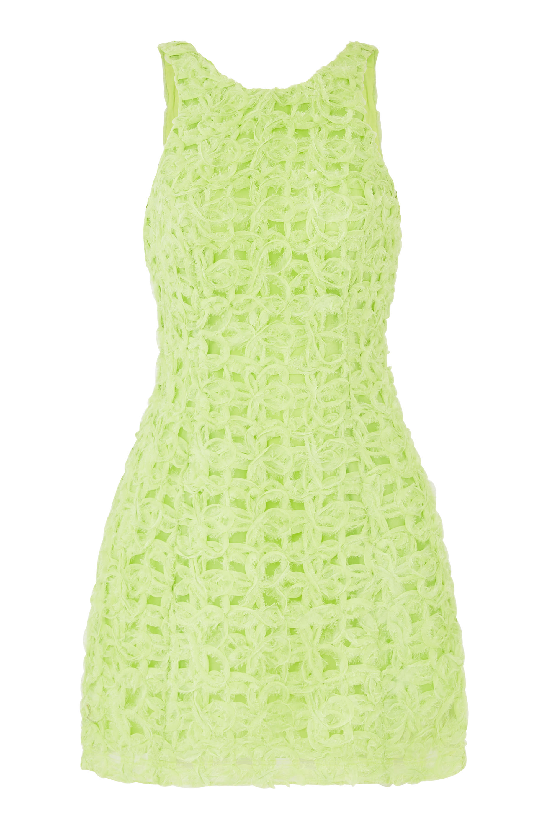 فستان كوينيت قصير بارز الملمس