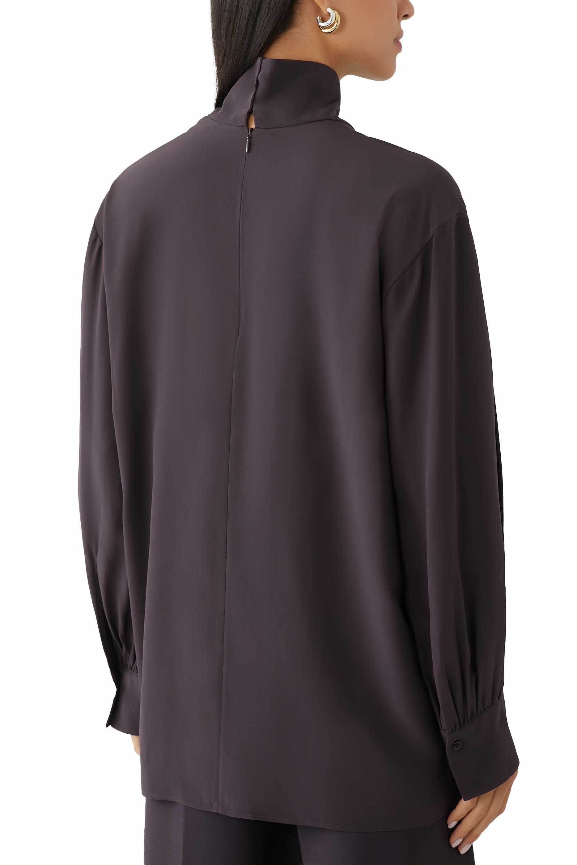 بلوزة ريفولي حرير كريب دي شين