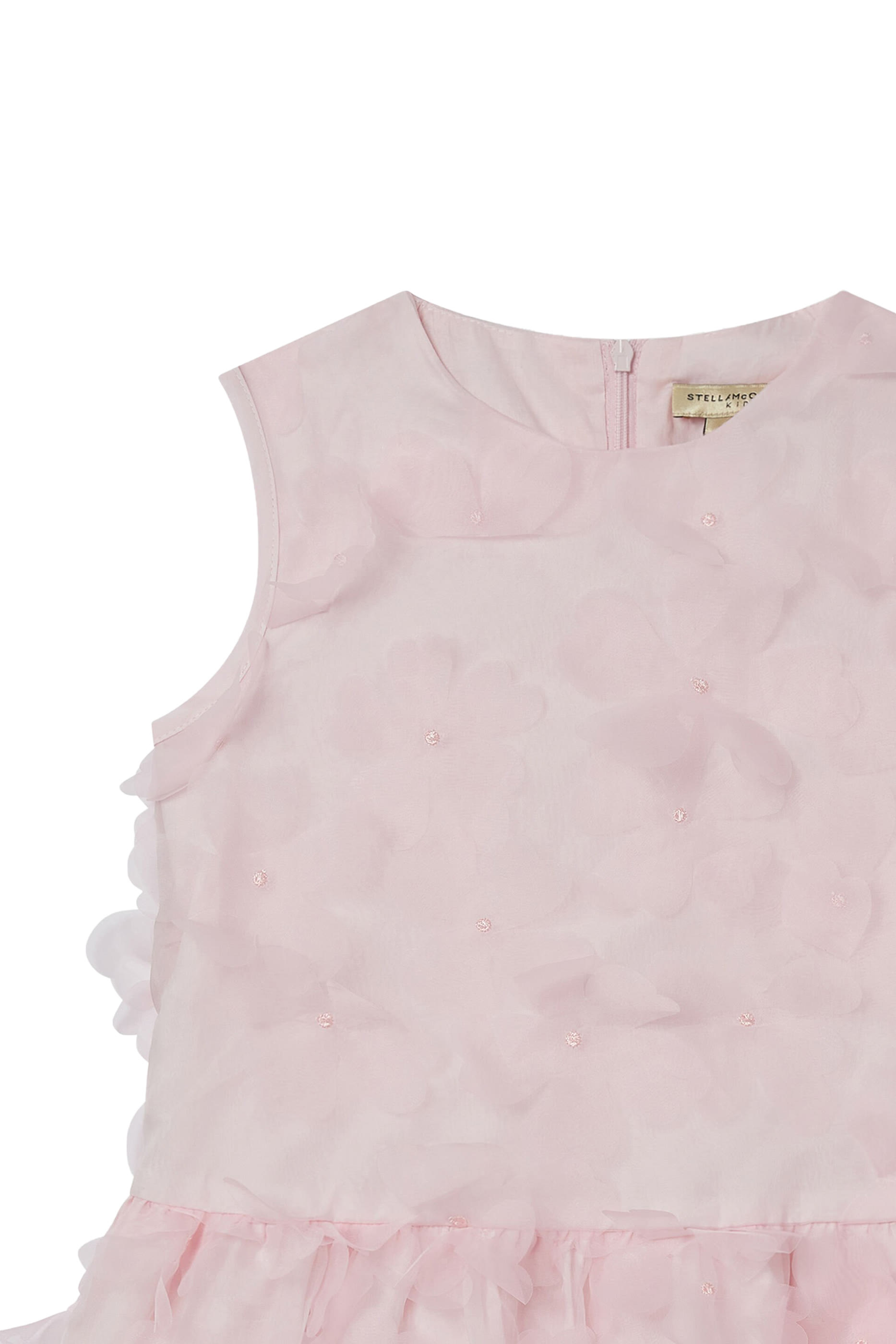 فستان بلا أكمام مزين بأزهار للأطفال