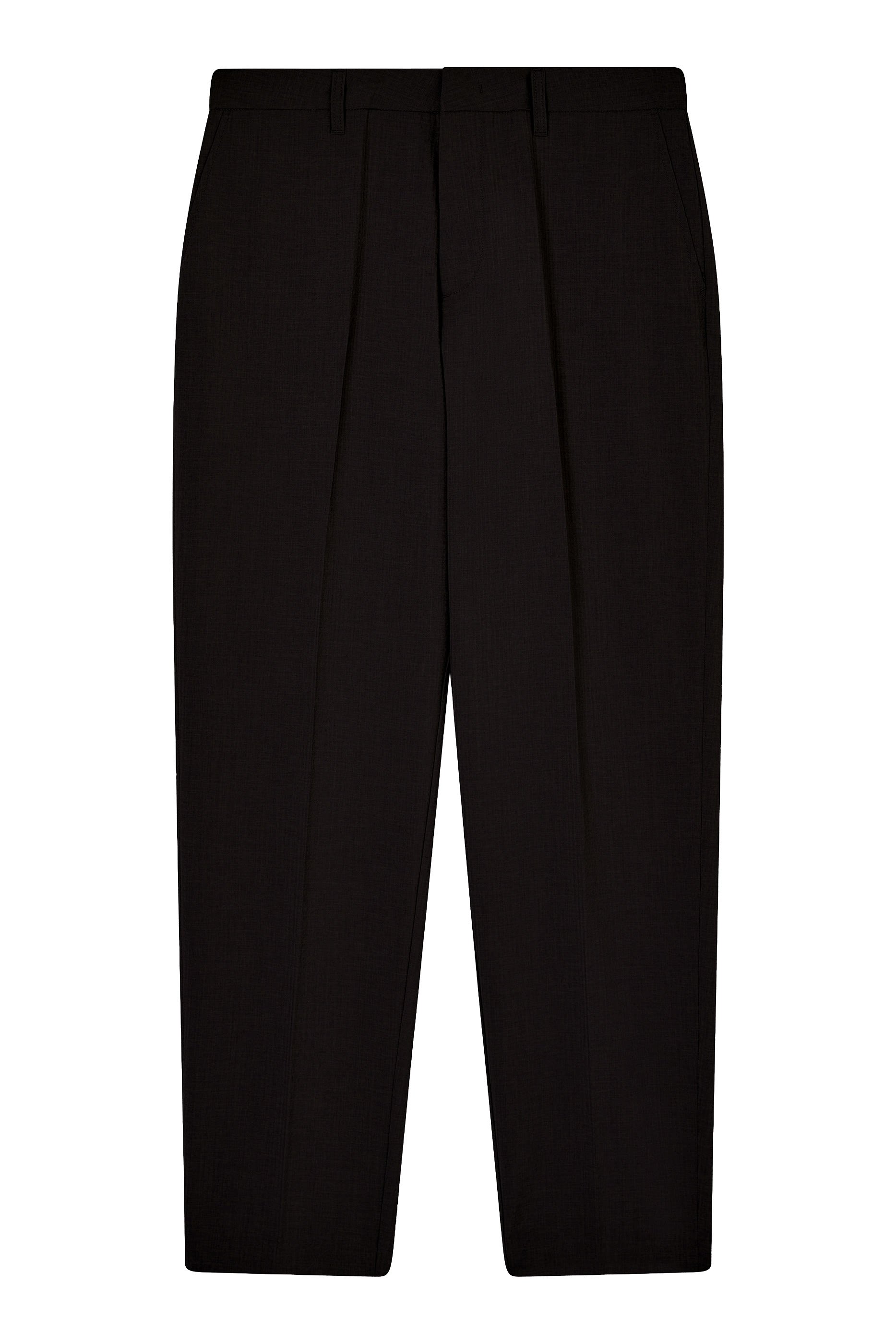 Seersucker Straight-Leg Trousers