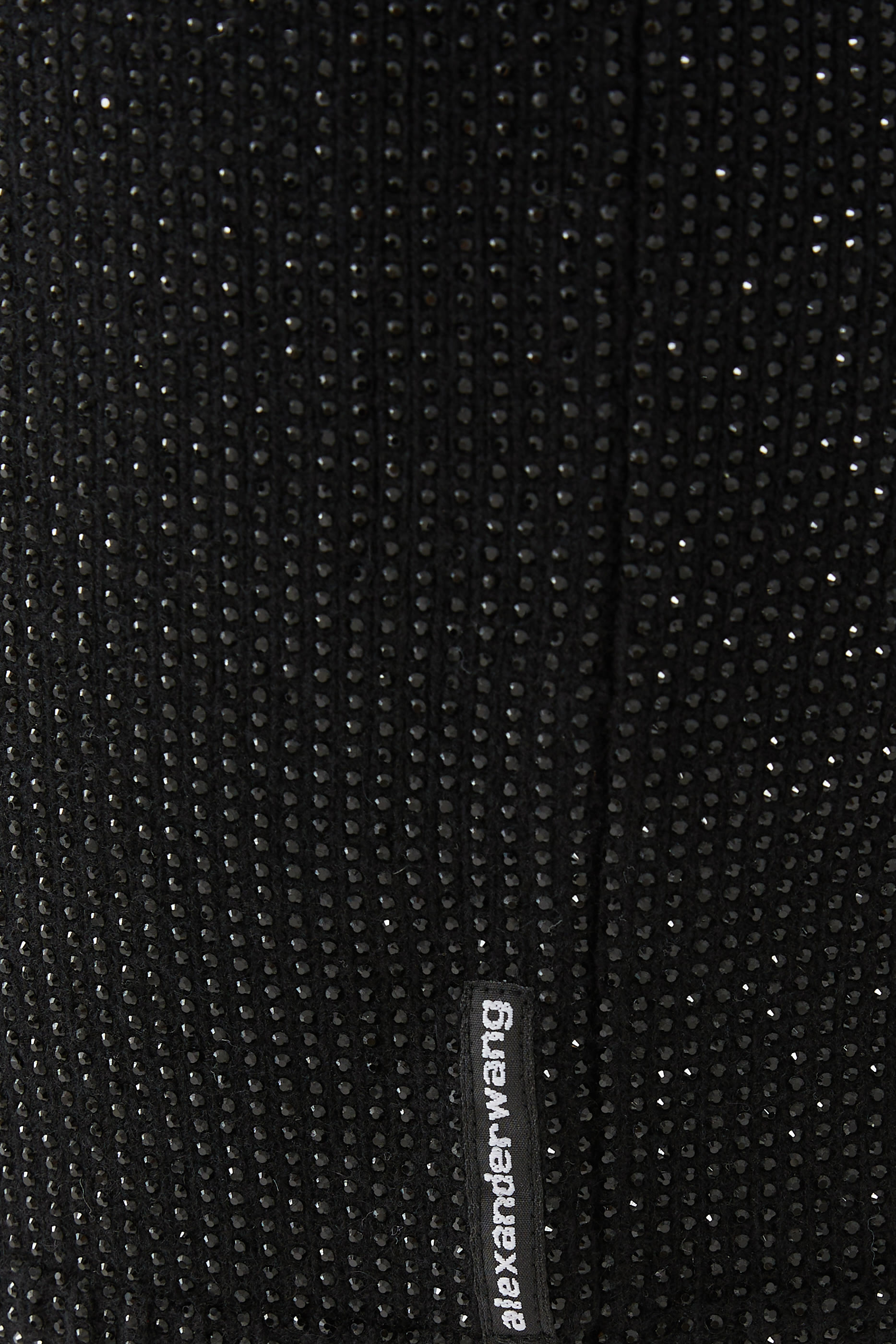 فستان متوسط الطول مزين بكريستال مثبت حراريًا