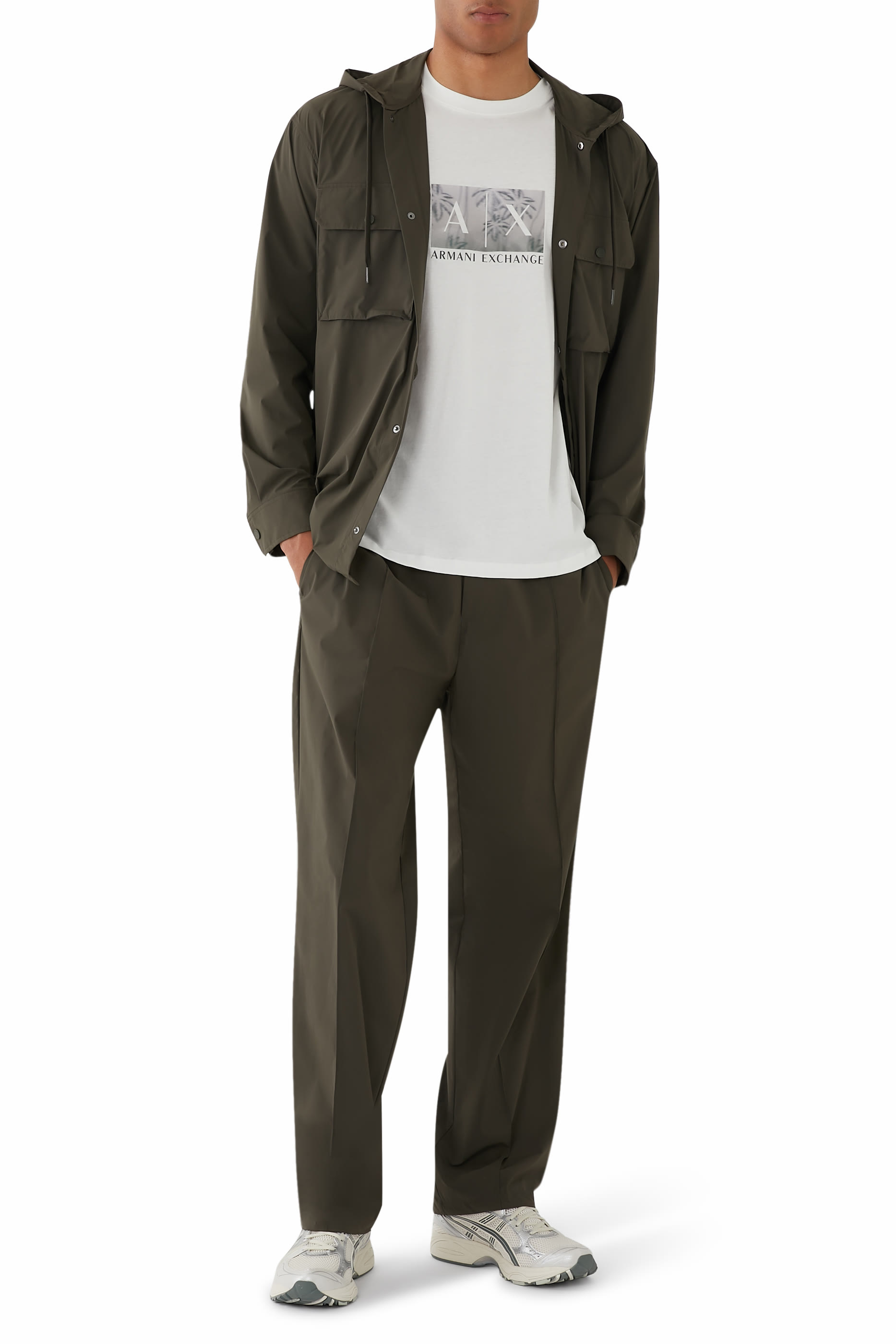 جاكيت طويل نايلون مطاطي