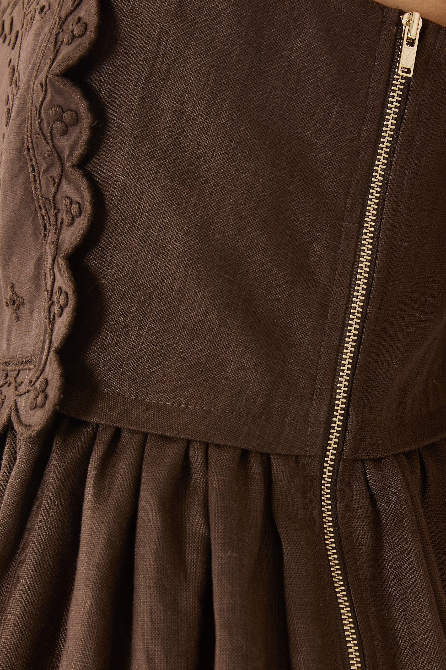 فستان كتان منديل عضوي