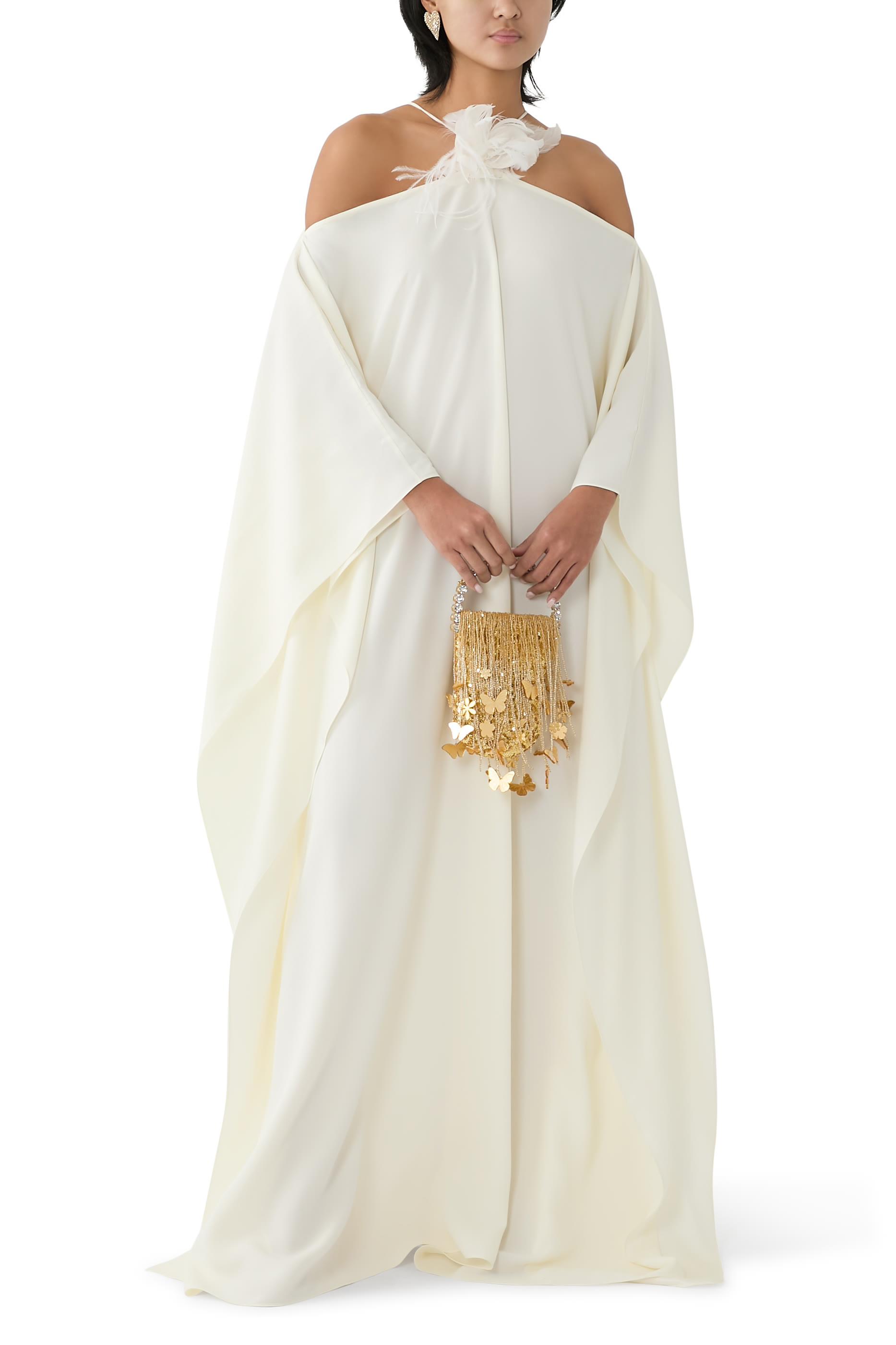 حقيبة إيترنيتي صغيرة بشرابات رقيقة وفراشات