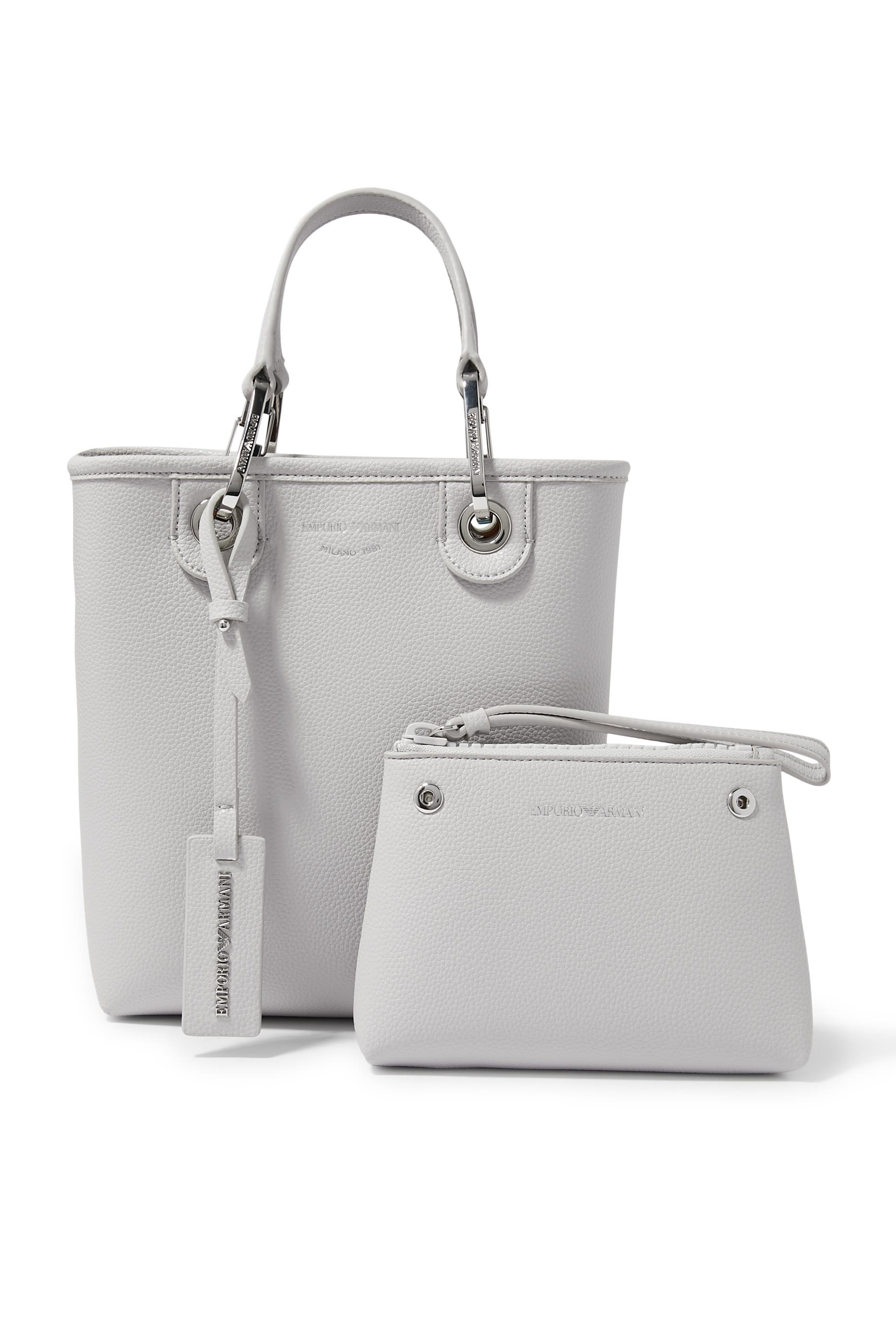 حقيبة يد ماي إي أي بتصميم عمودي بنقشة جلد الغزال