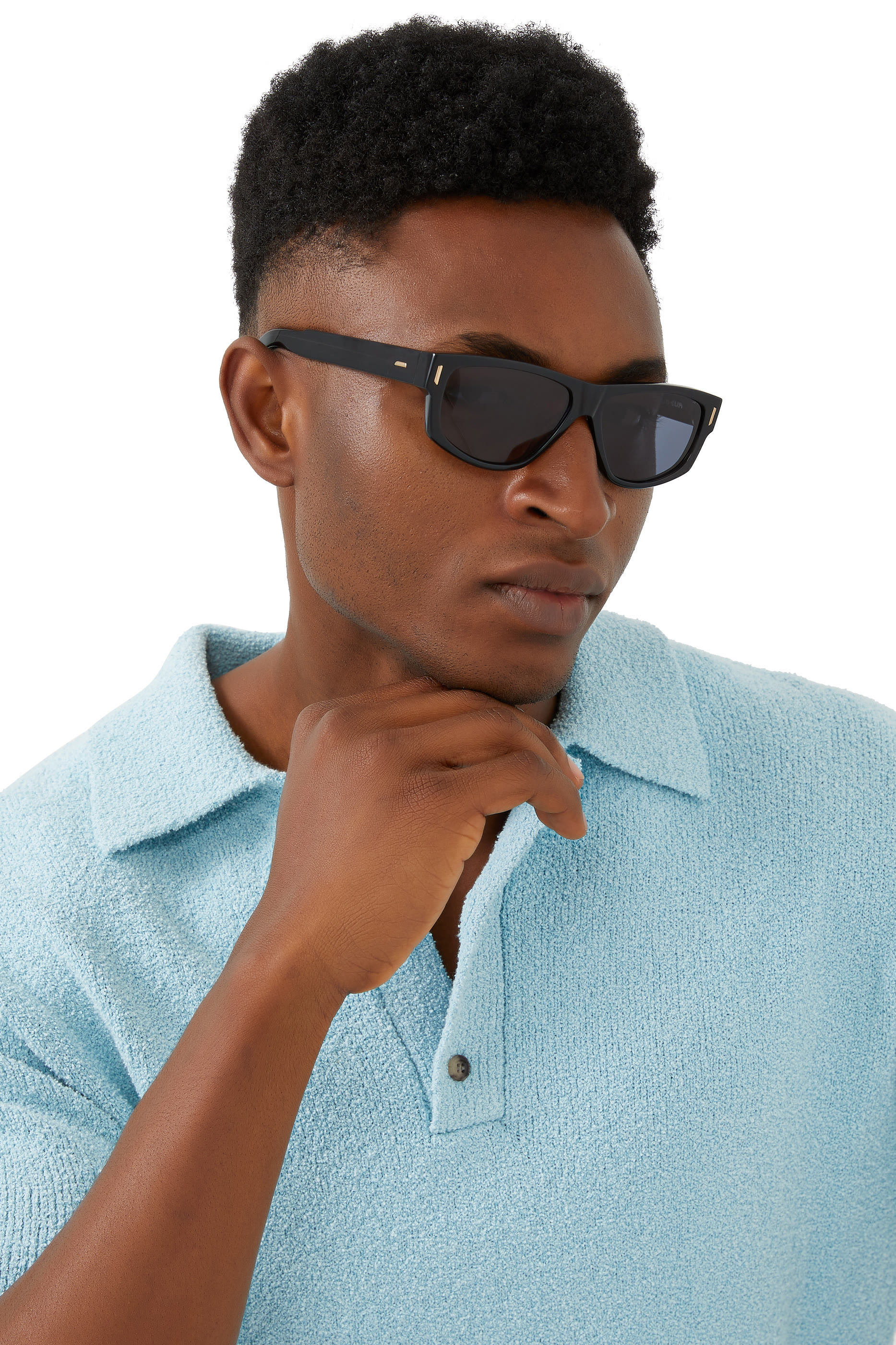 نظارة شمسية إس يو بي 006 بعدسات زرقاء شفافة