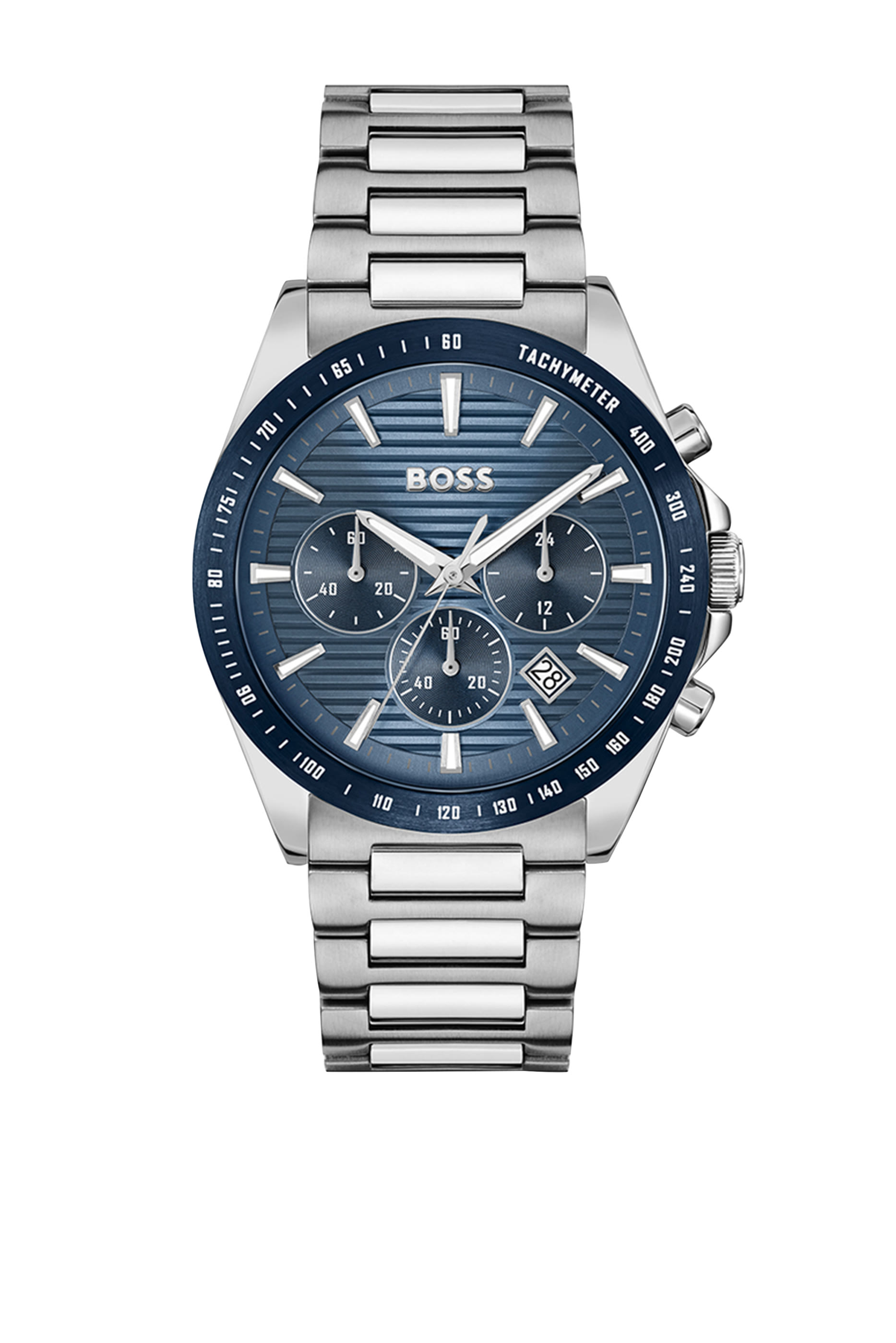 ساعة كرونوغراف سترايك بلون فضي