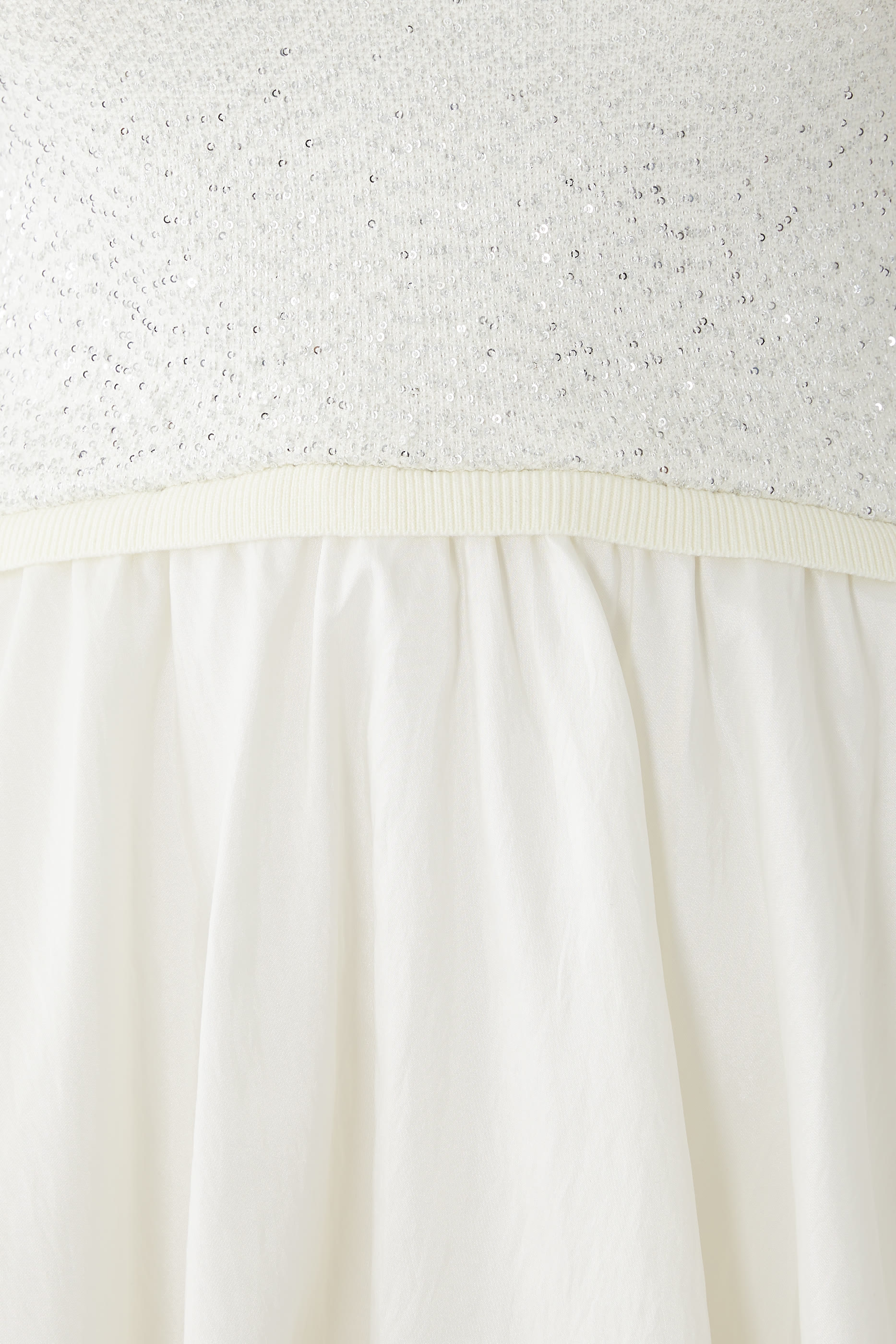 فستان كينز قصير منسوج بكشكش