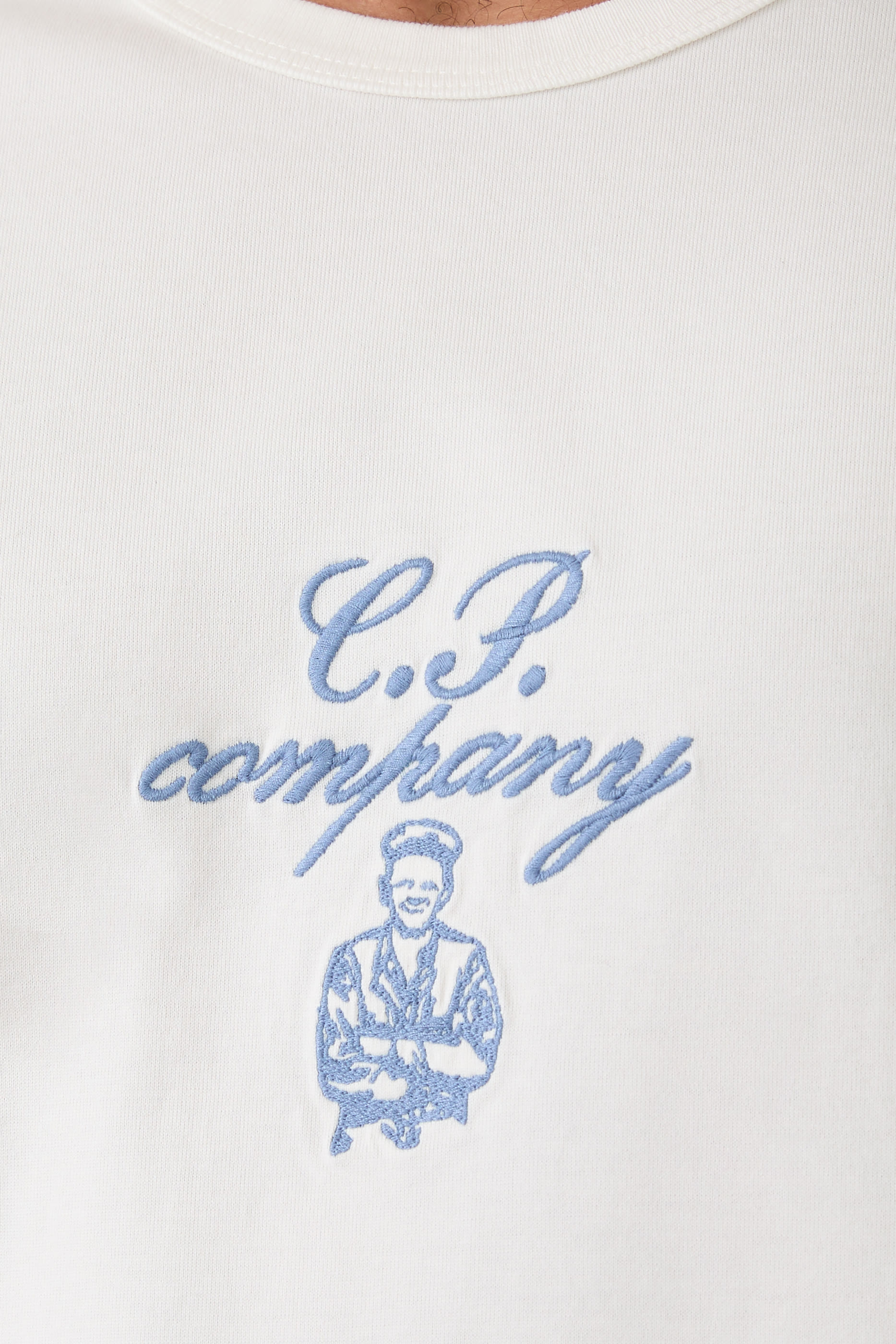 تيشيرت مرسيريزد 30/2 بتطريزات جيرسيه ملتوي