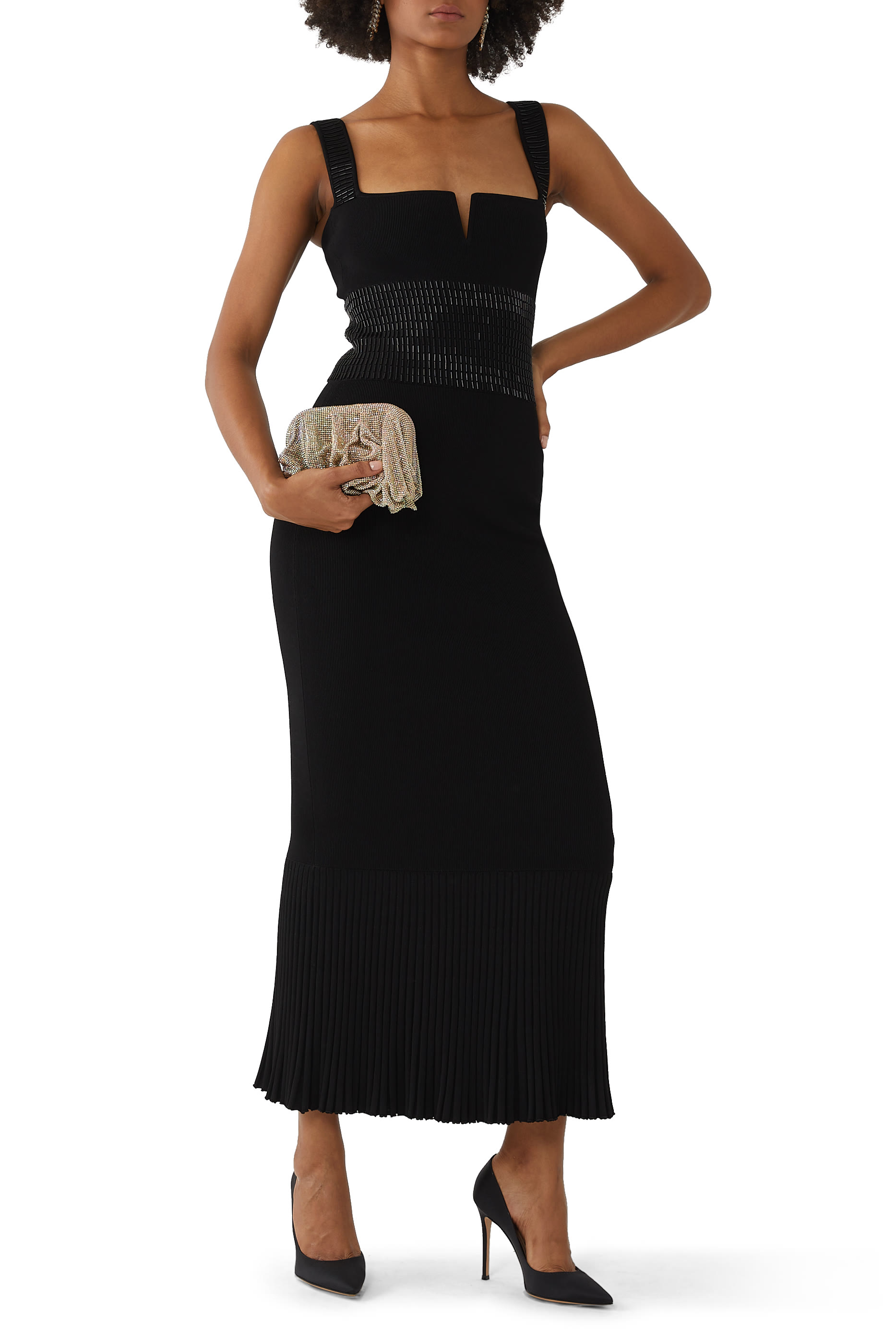 فستان أوريون بتفاصيل عاكسة