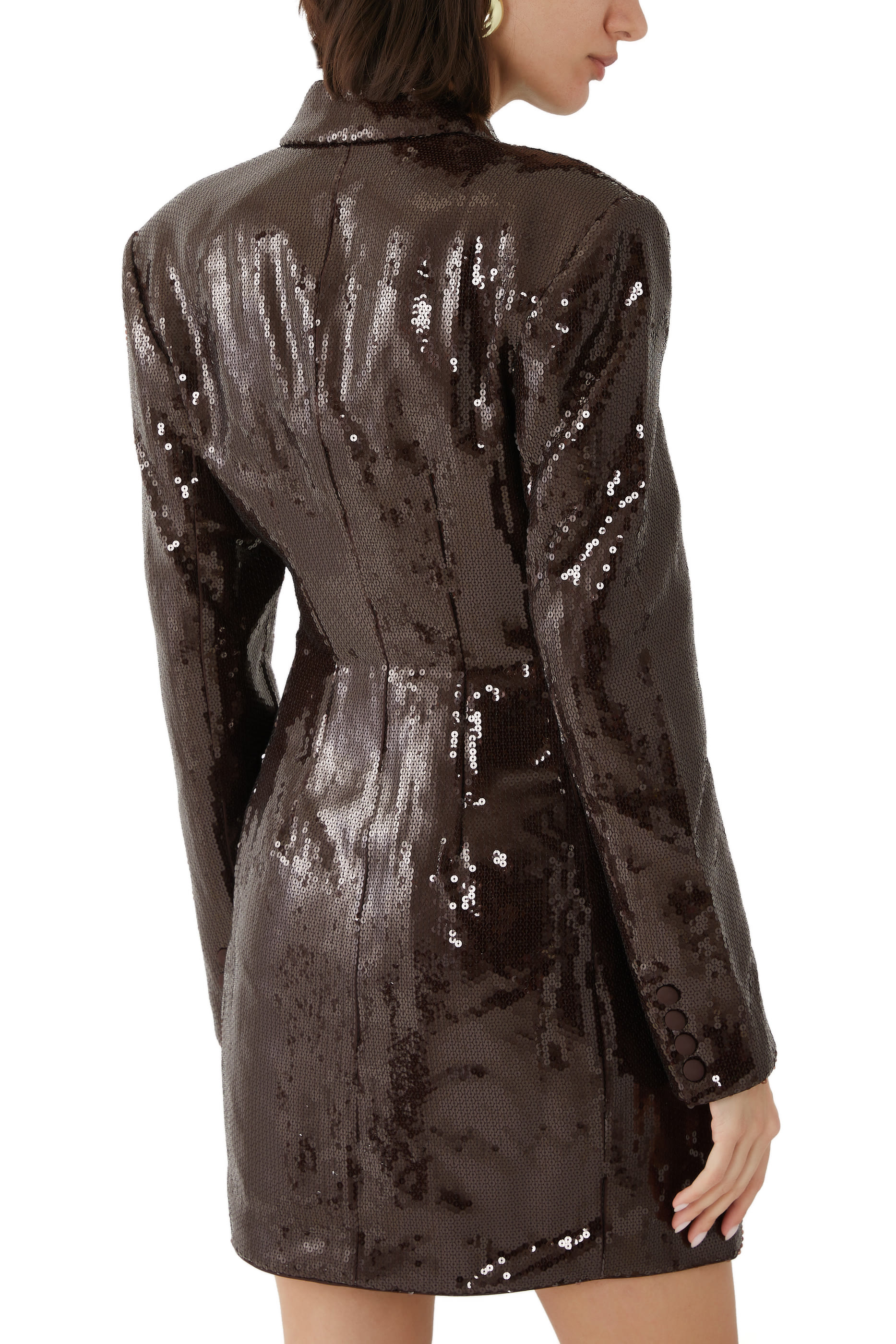 فستان قصير بتصميم بليزر