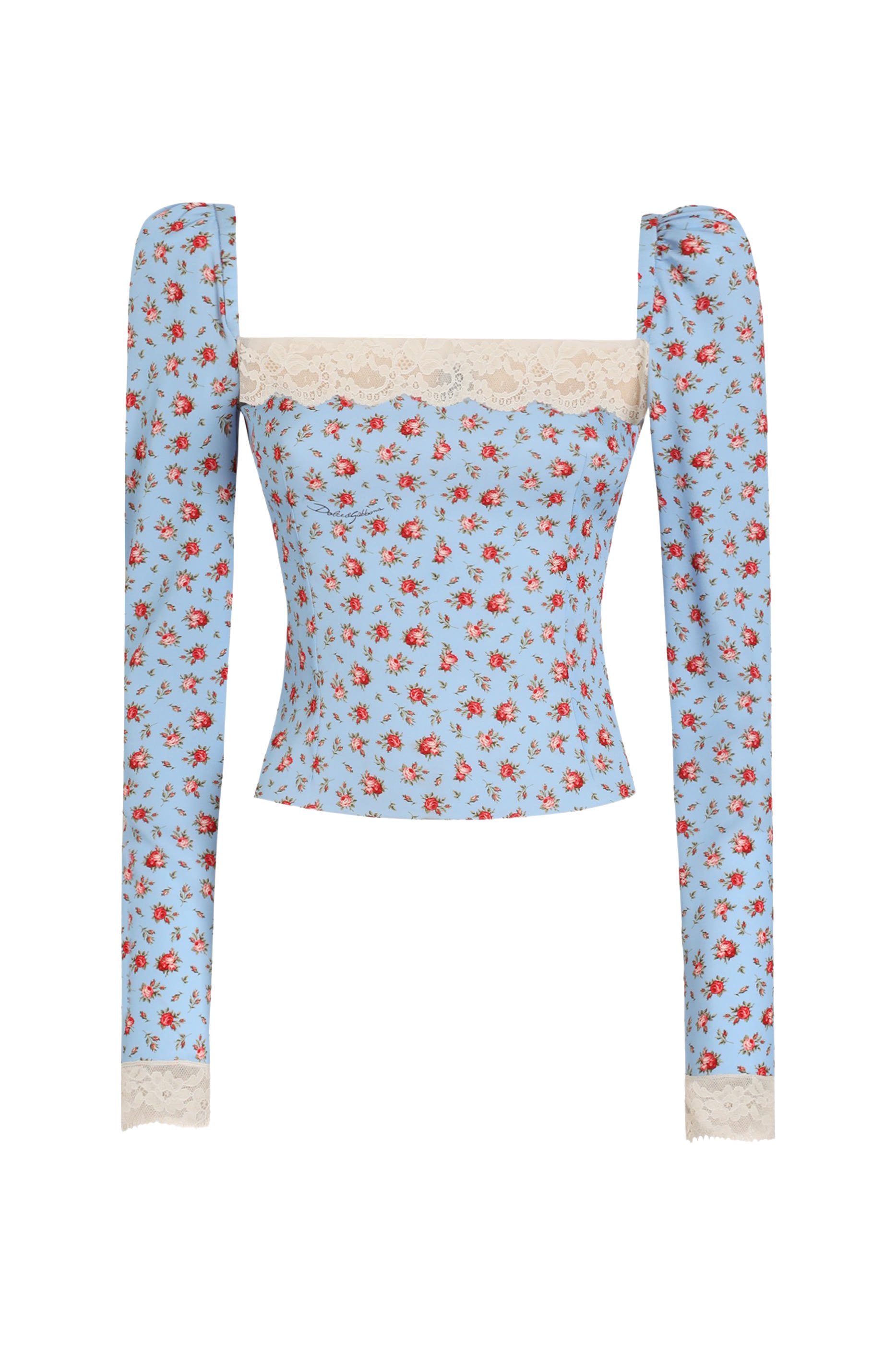 بلوزة شارموز بنقشة ورد بحجم صغير