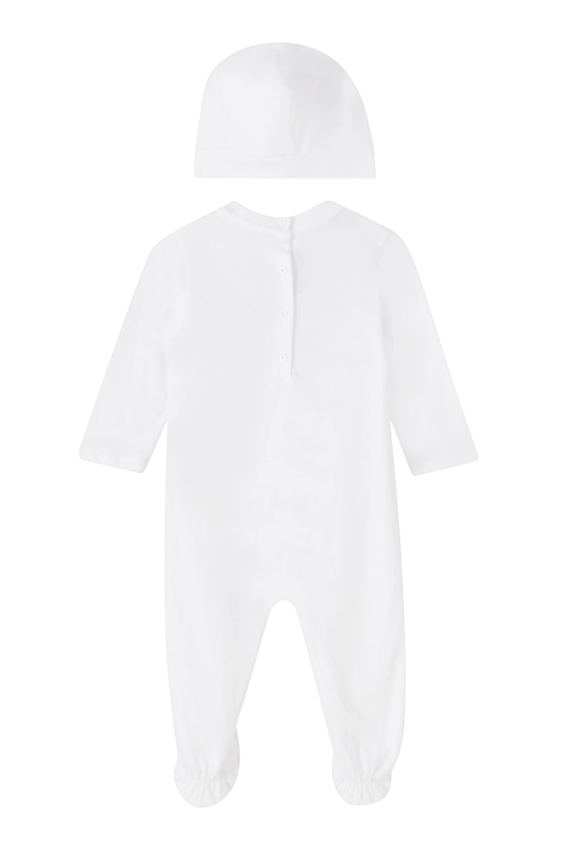 طقم بودي سوت وقبعة بشعار الماركة للأطفال