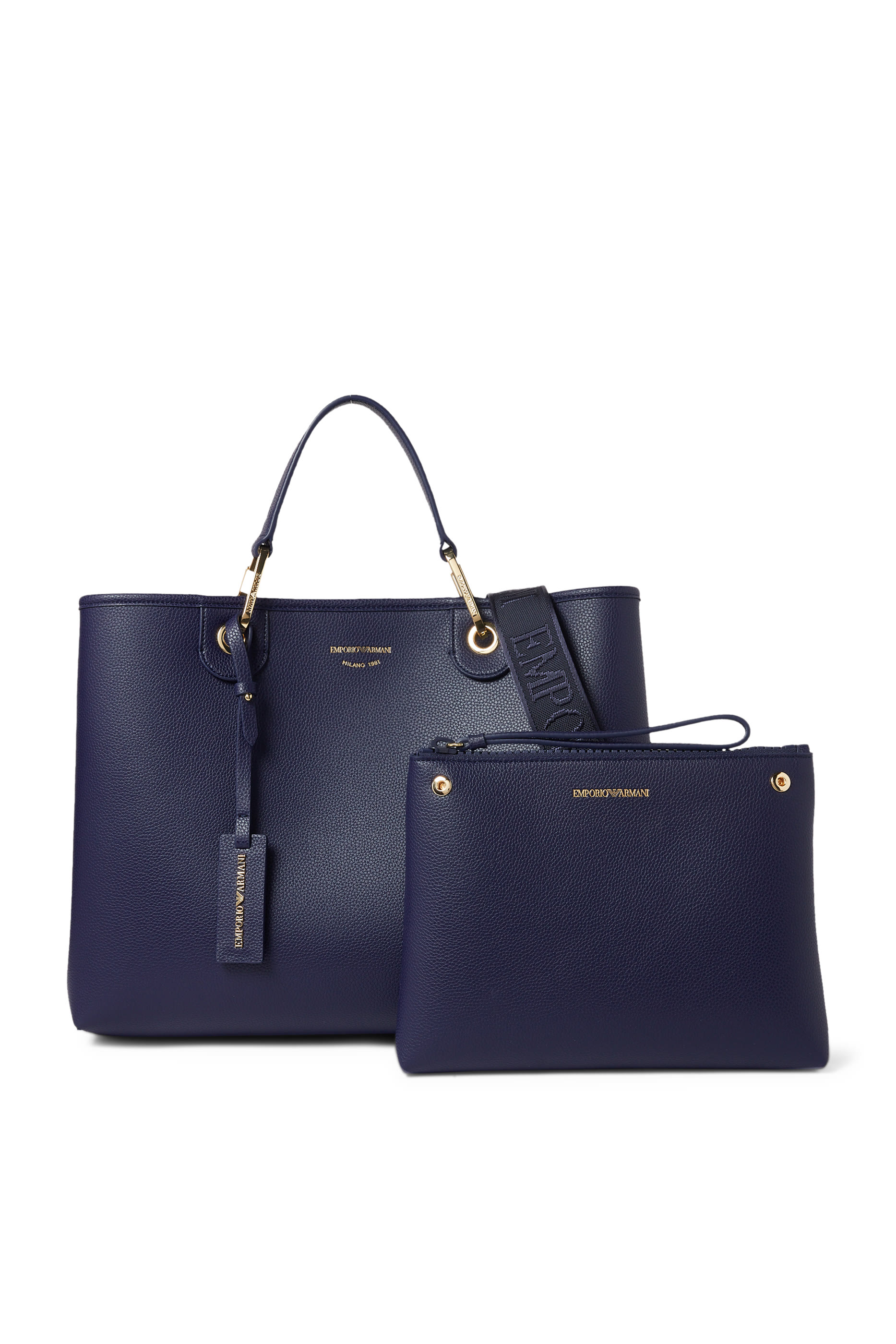 حقيبة يد بشعار الماركة