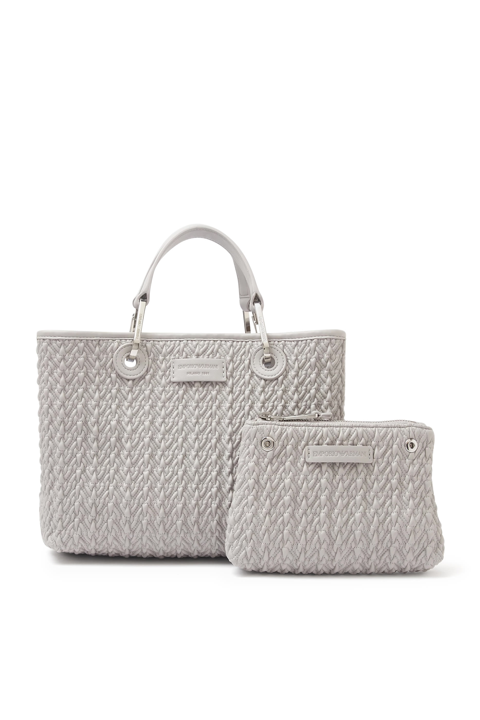 حقيبة يد ماي اي ايه صغيرة جلد بتفاصيل متداخلة