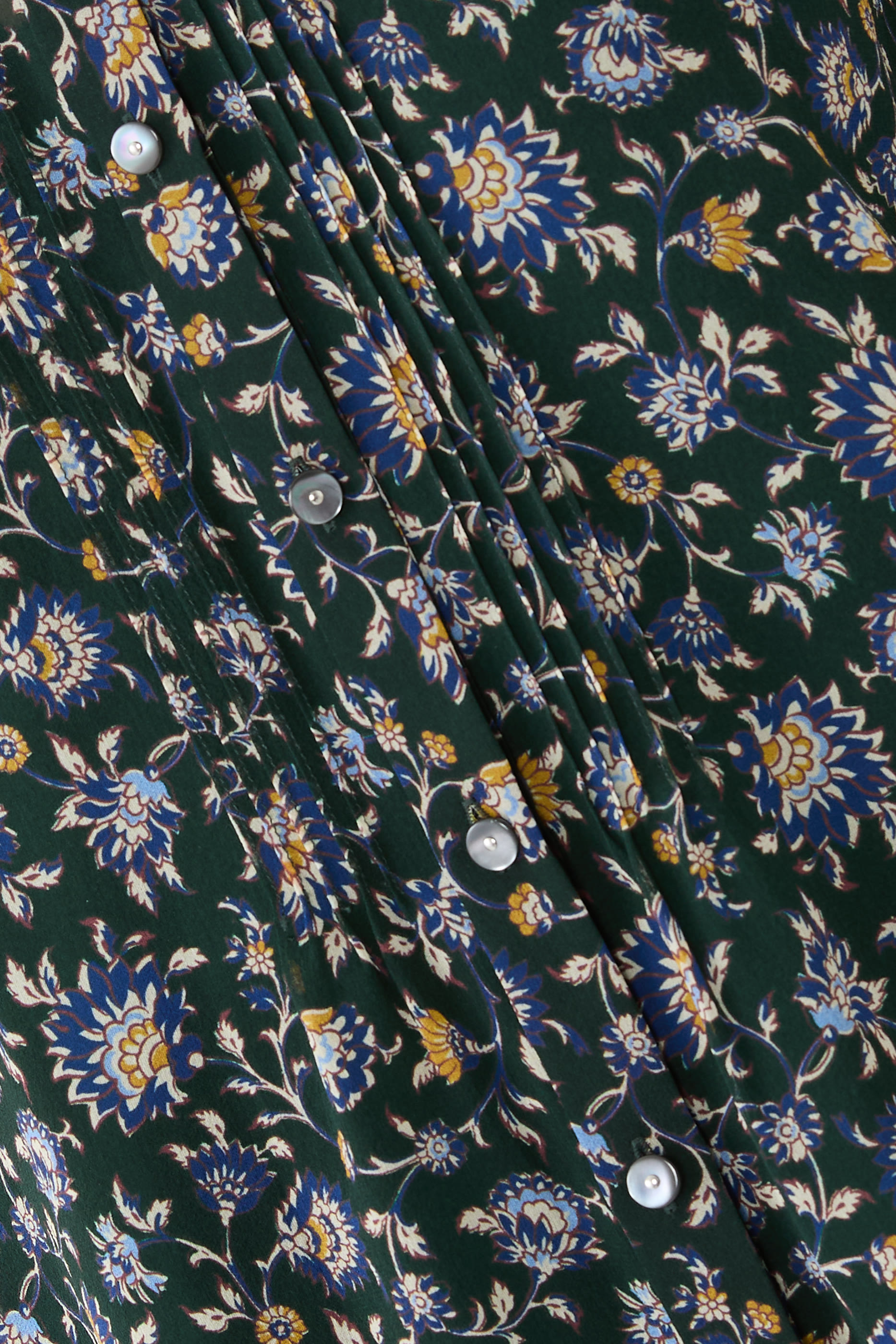 بلوزة لولي بأزرار للإغلاق ونقشة أزهار