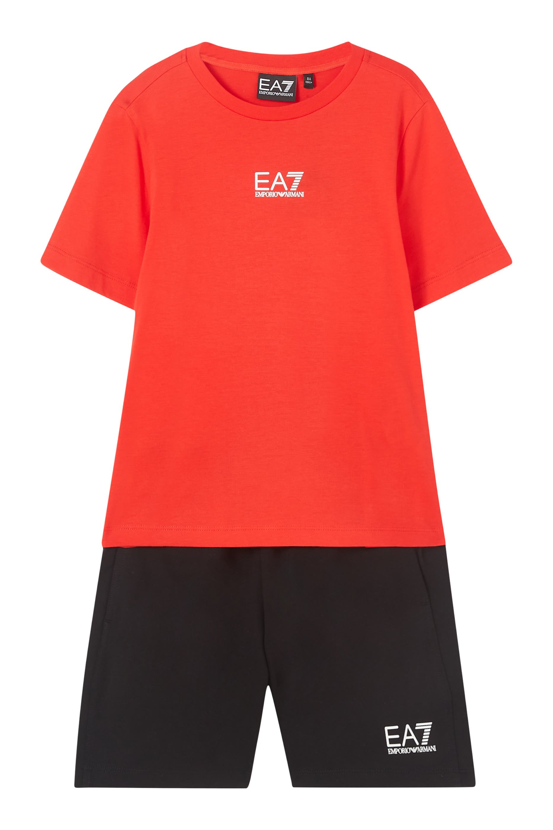 Kids EA7 Logo T-Shirt & Shorts Set
