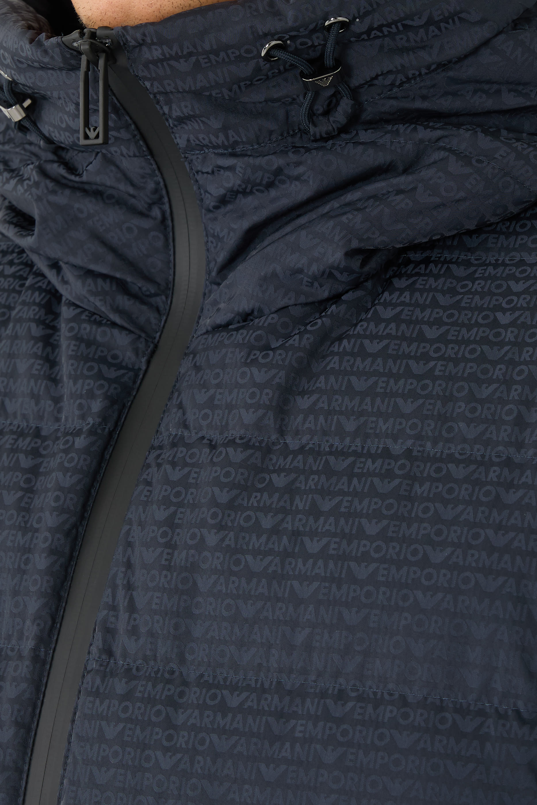 Hooded Quilted Nylon Down Jacket