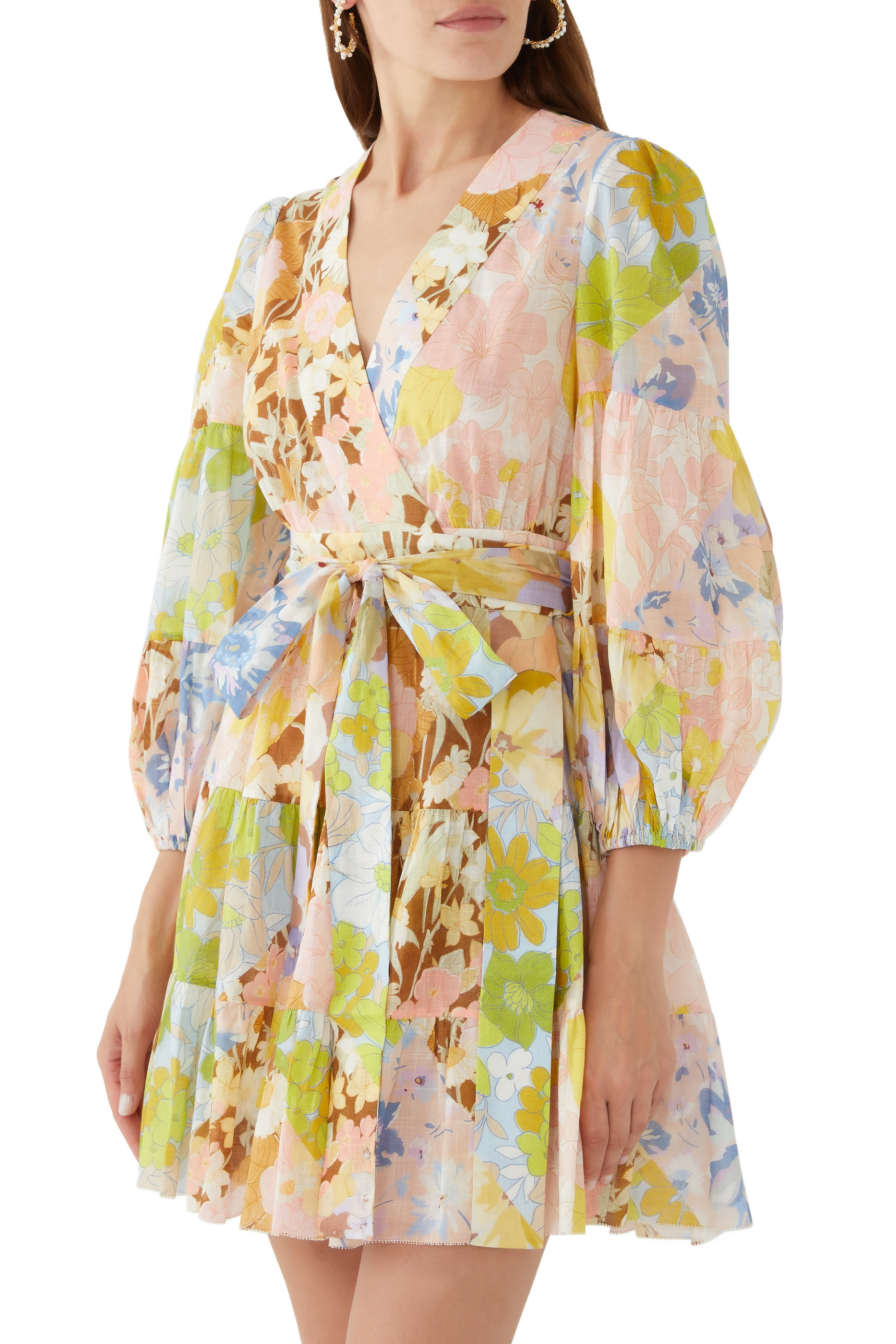 فستان بوب قصير بتصميم ملفوف