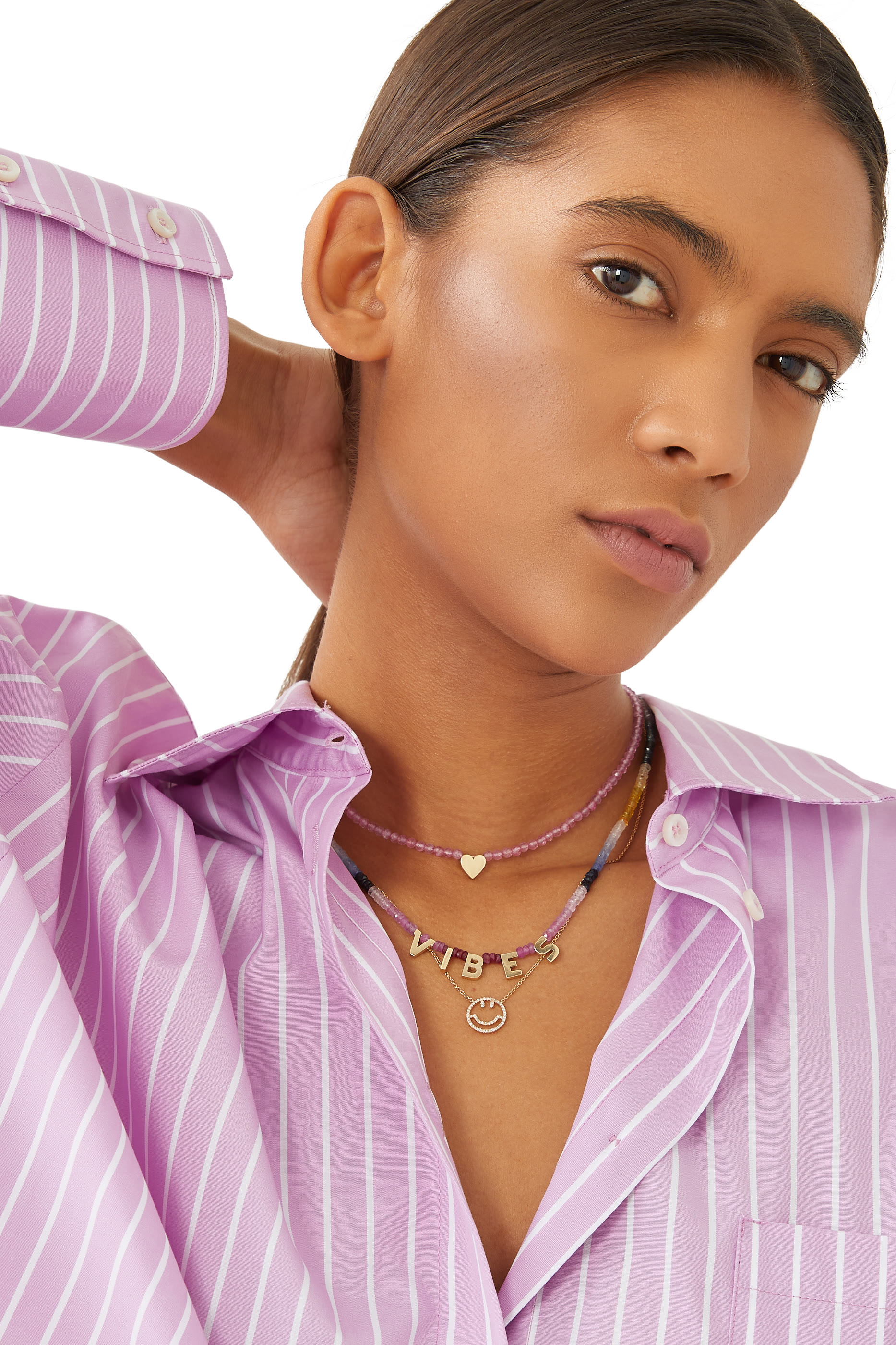 قلادة ذا ووريورز هارت بأحجار أمازونيت