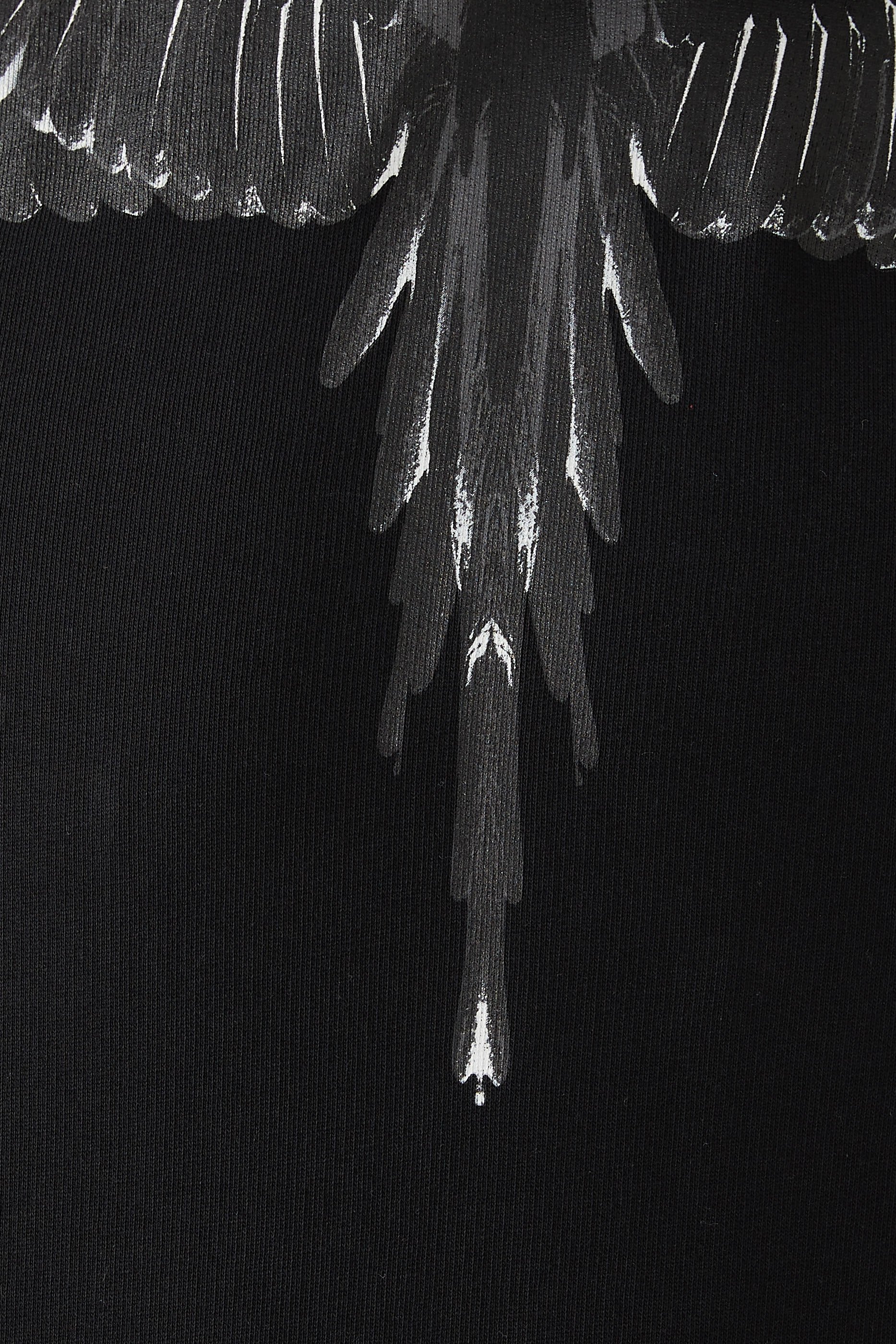 سويت شيرت أيكون بغطاء رأس ونقشة أجنحة