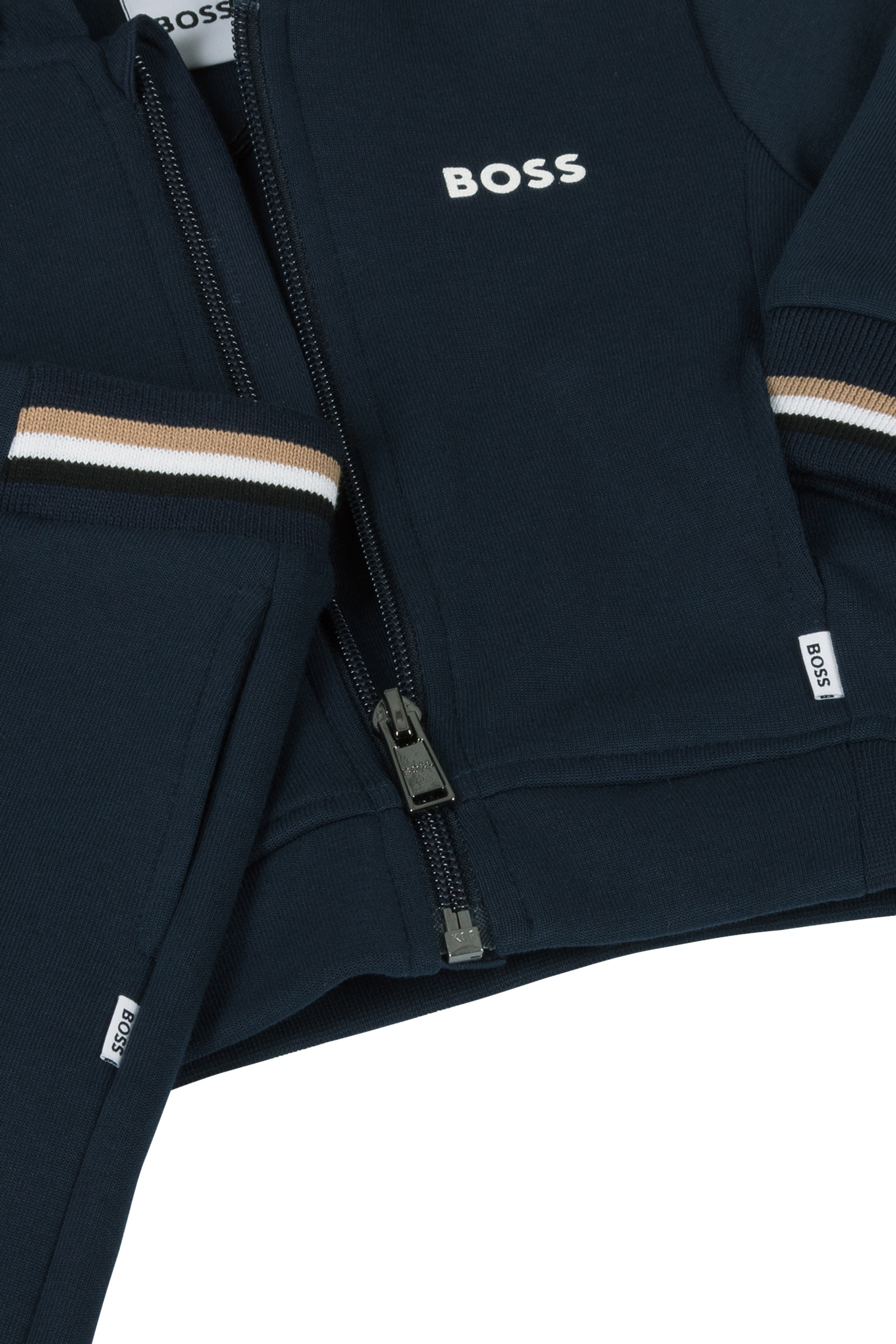 طقم تيشيرت وبنطال وكارديجان قطن للأطفال