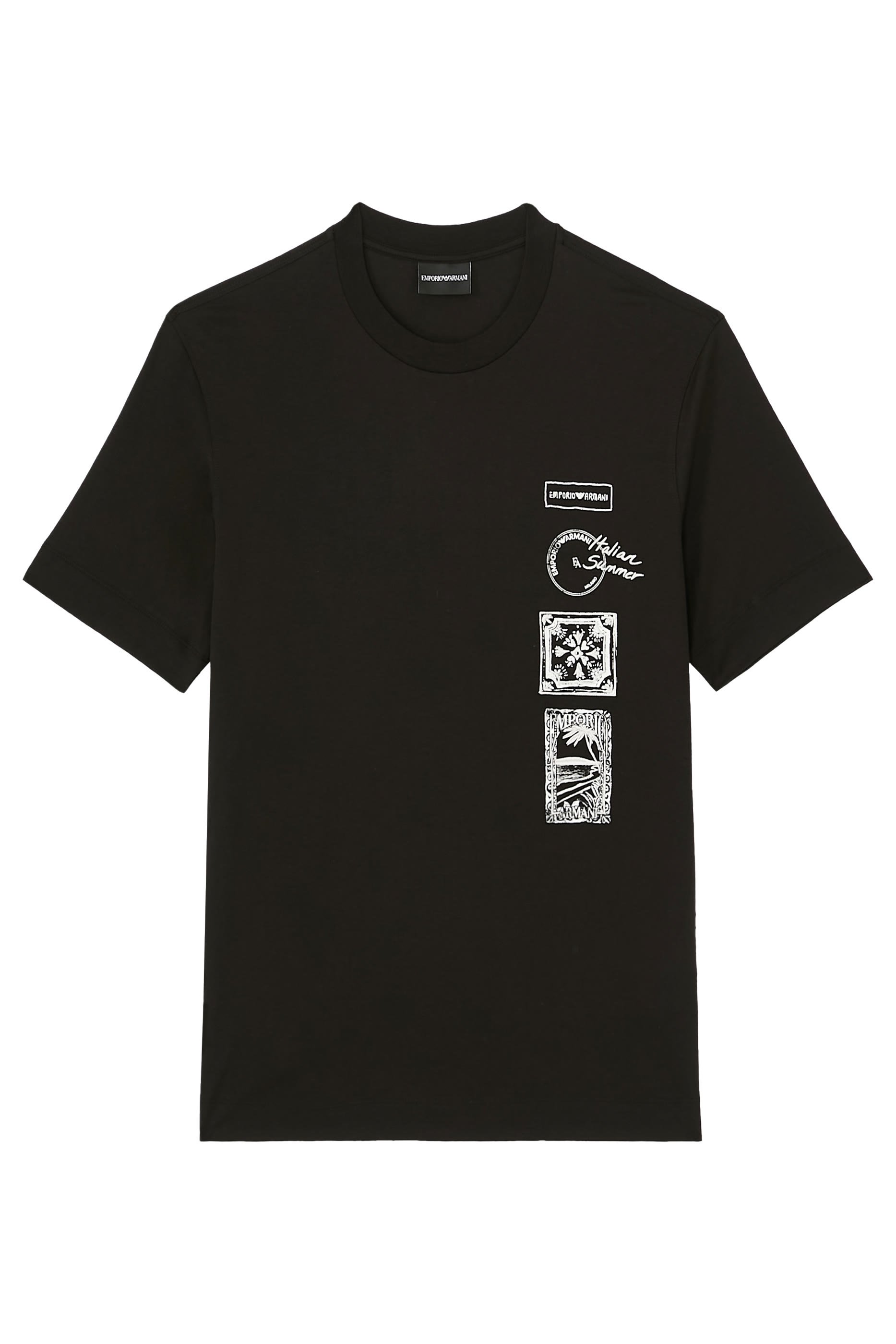 تيشيرت بنقشات بطاقة بريدية