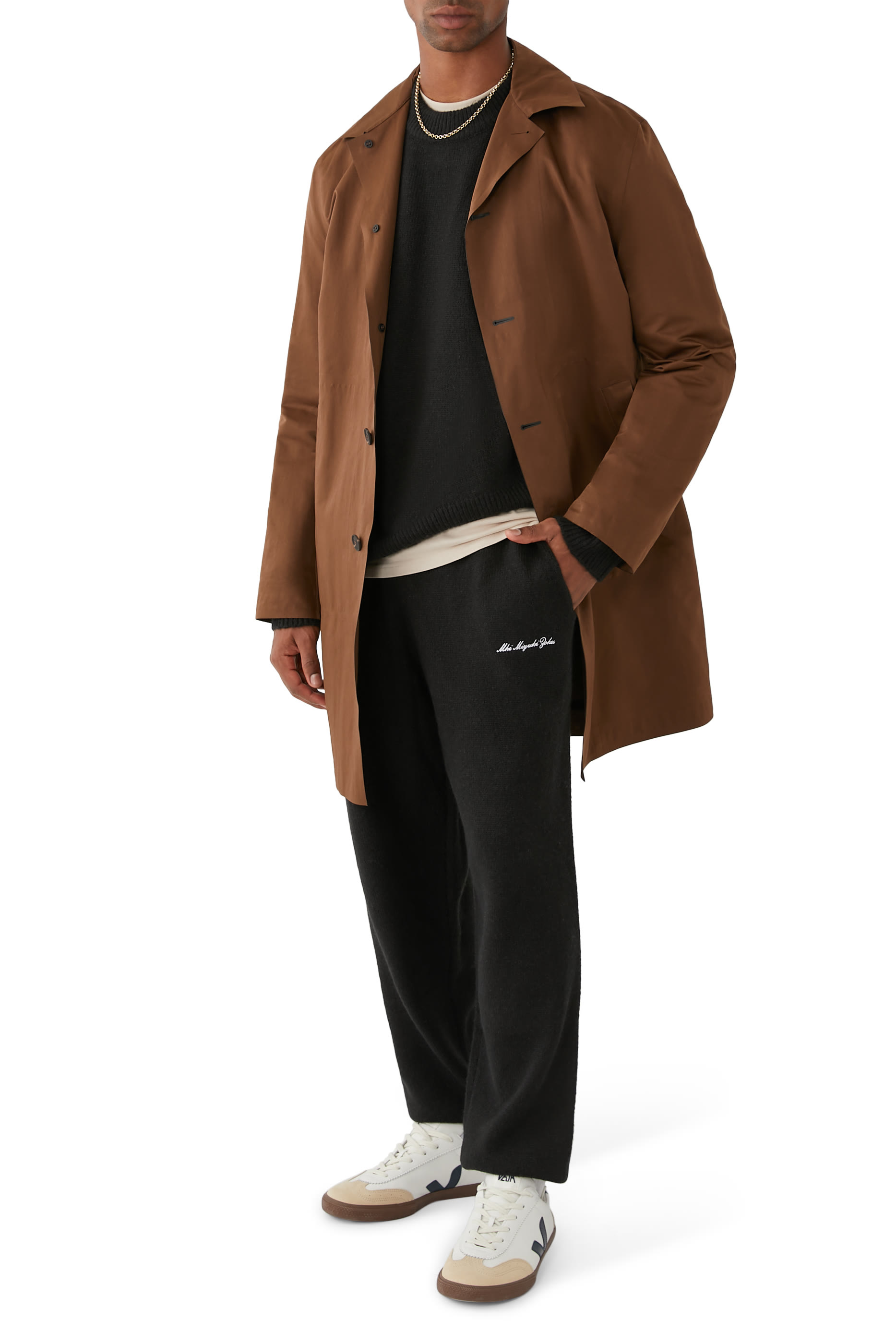 بنطال رياضي منسوج من مزيج موهير