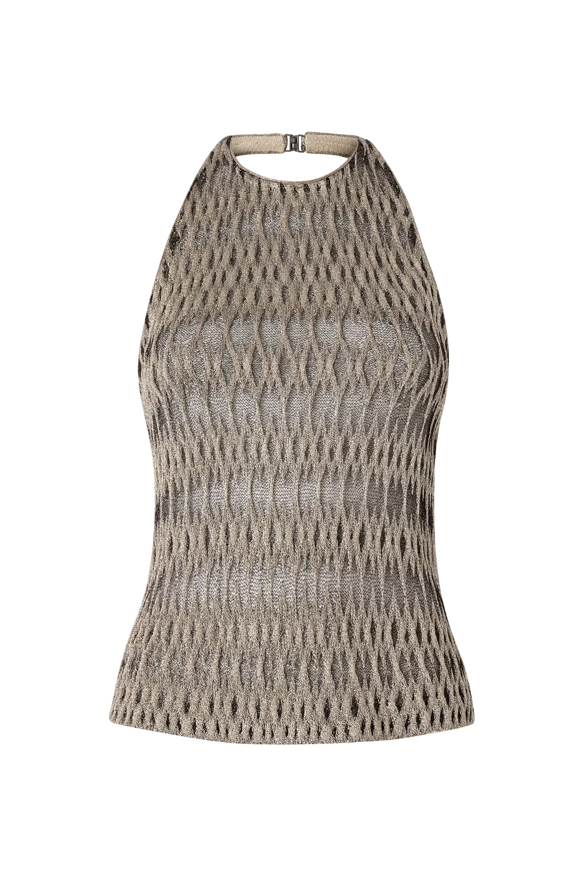 بلوزة بتطريز معينات 3 دي فيسكوز مختلط