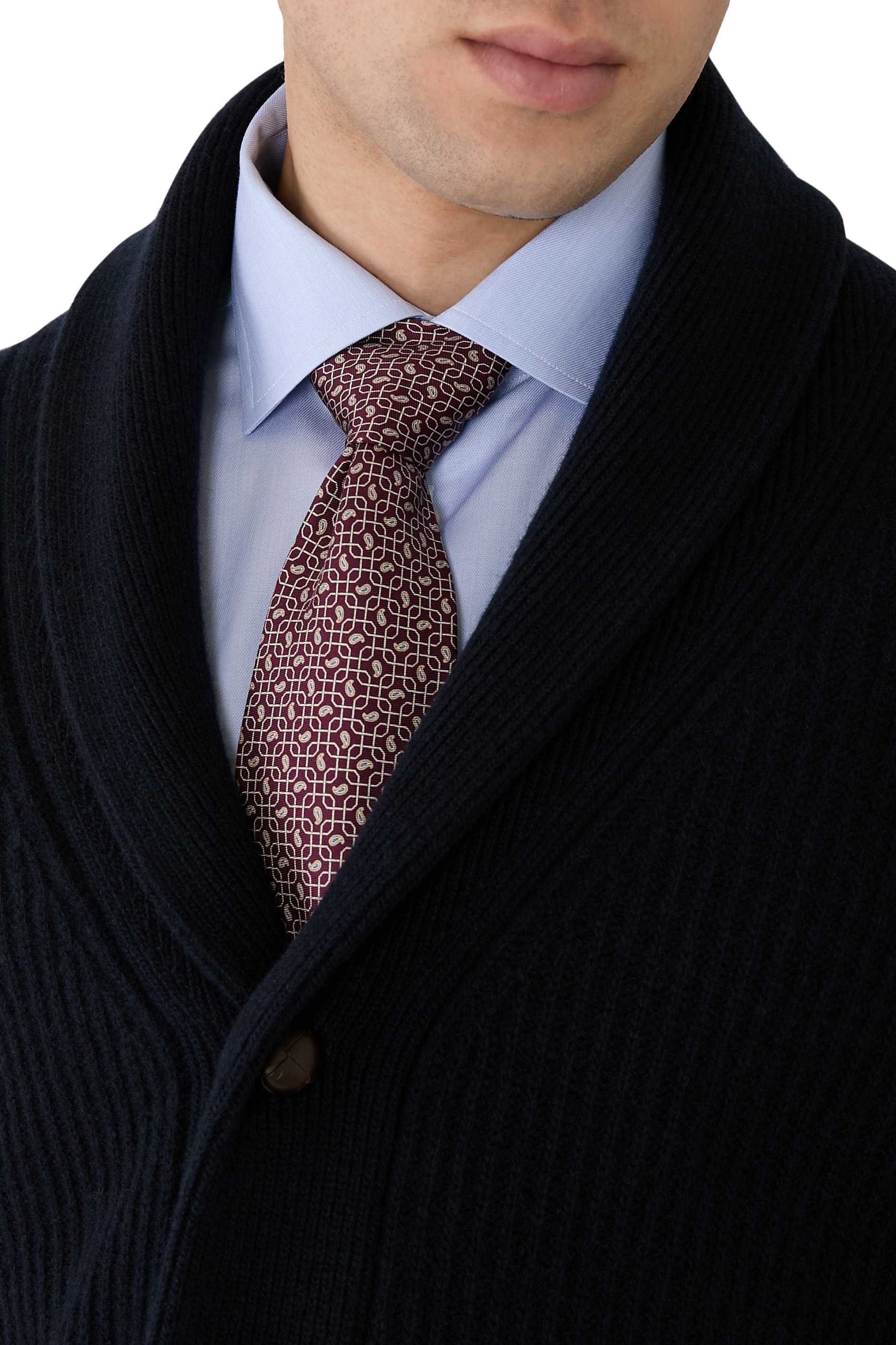 ربطة عنق بنقشة بيزلي حرير 