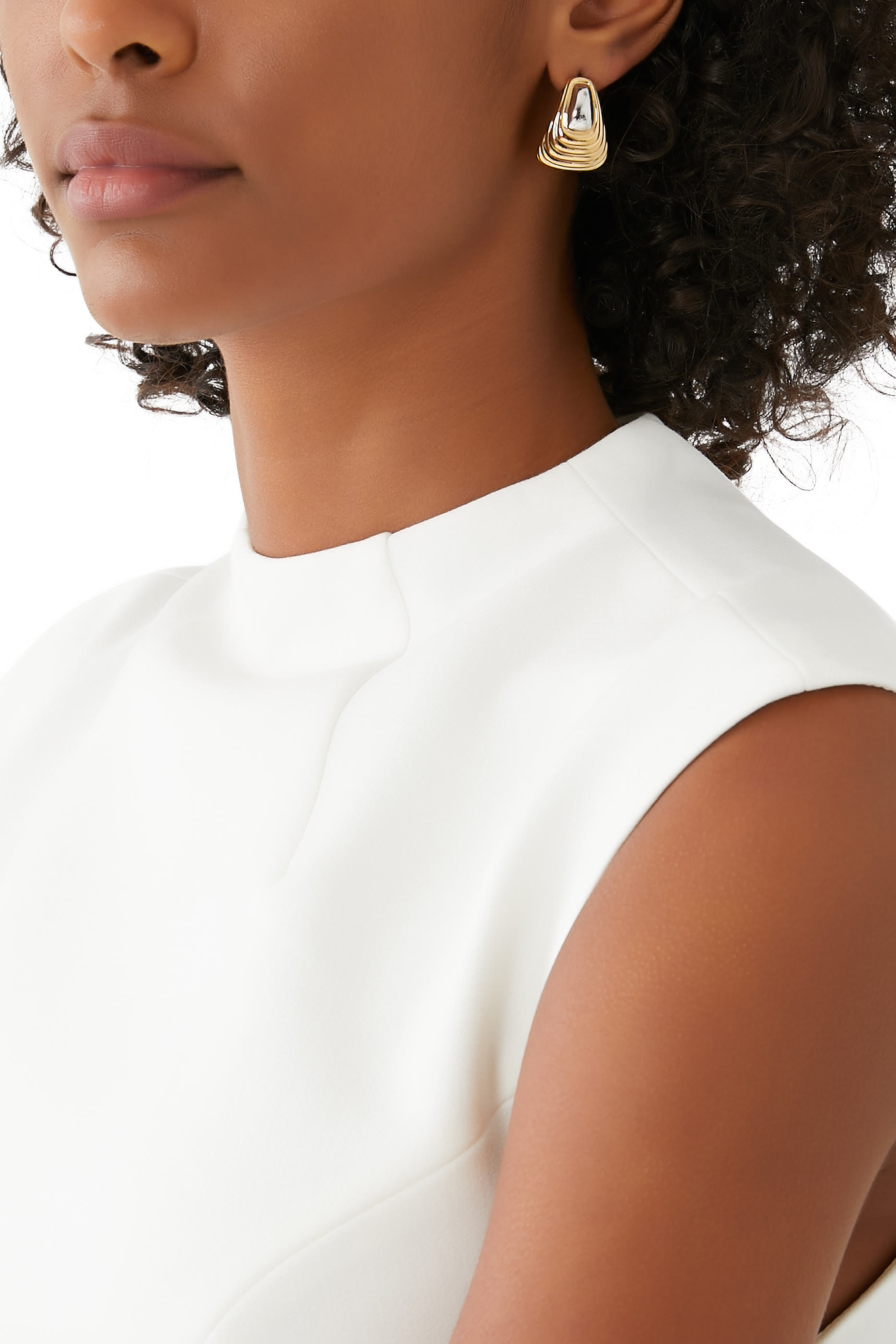 أقراط ريدج بتصميم سميك