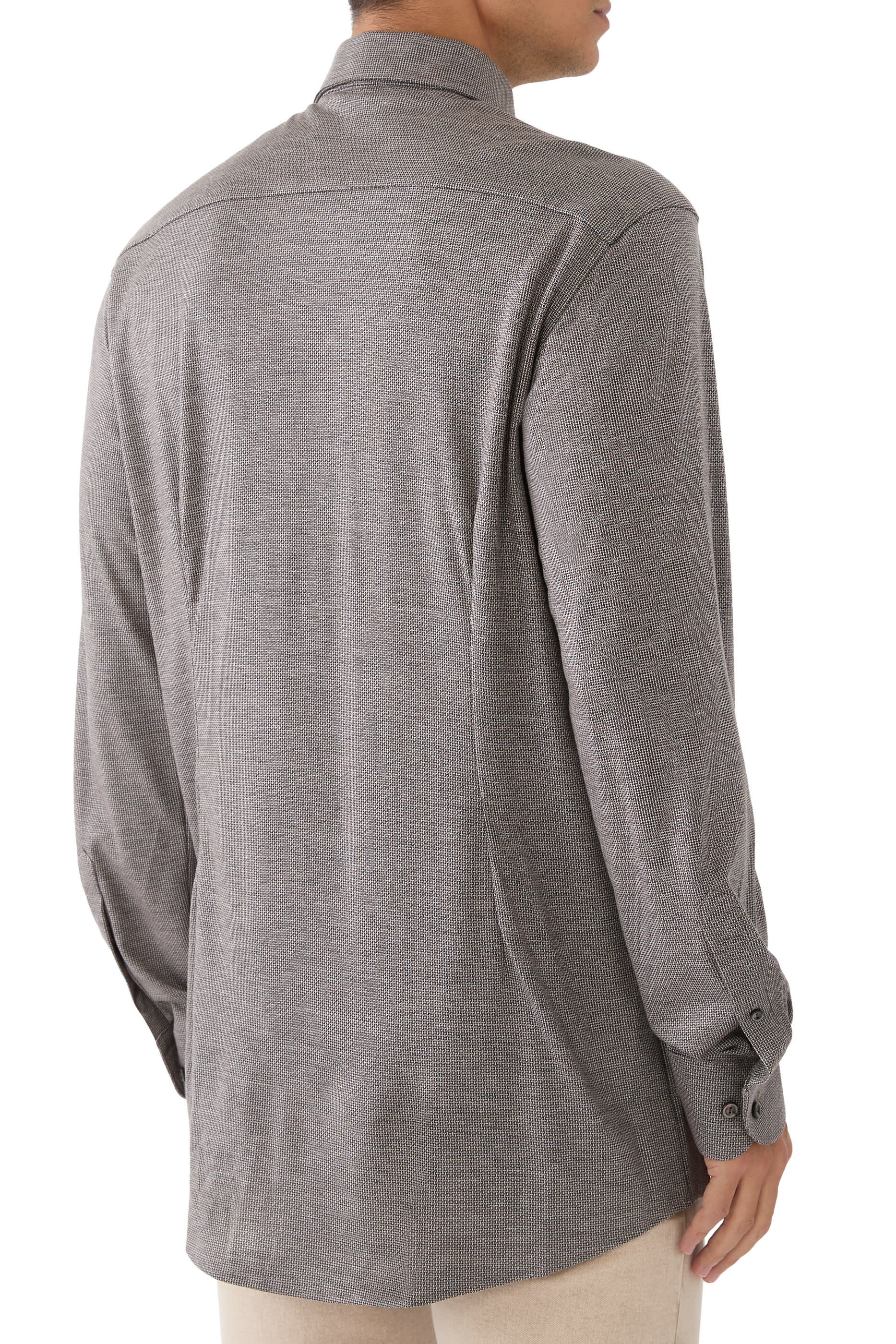 قميص نسيج تينسيل وصوف