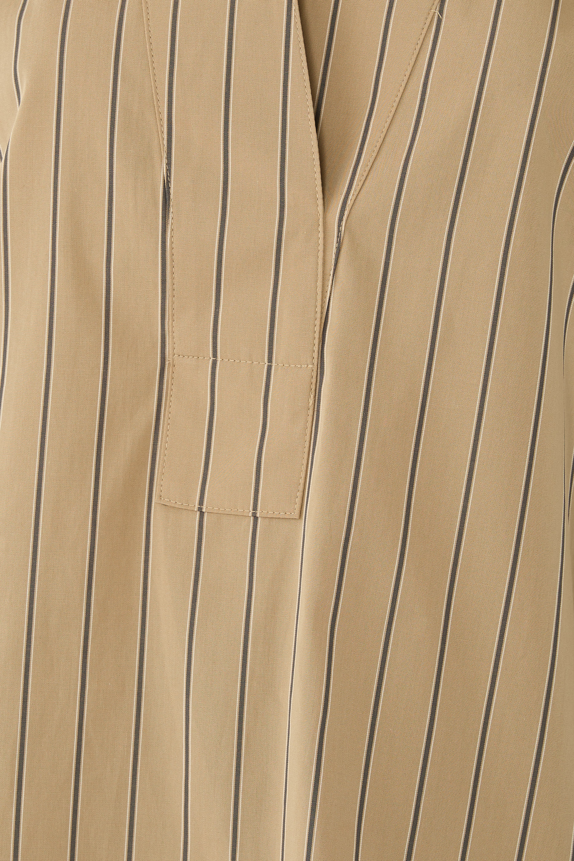 قميص بوب أوفر مخطط بقصة مريحة قطن