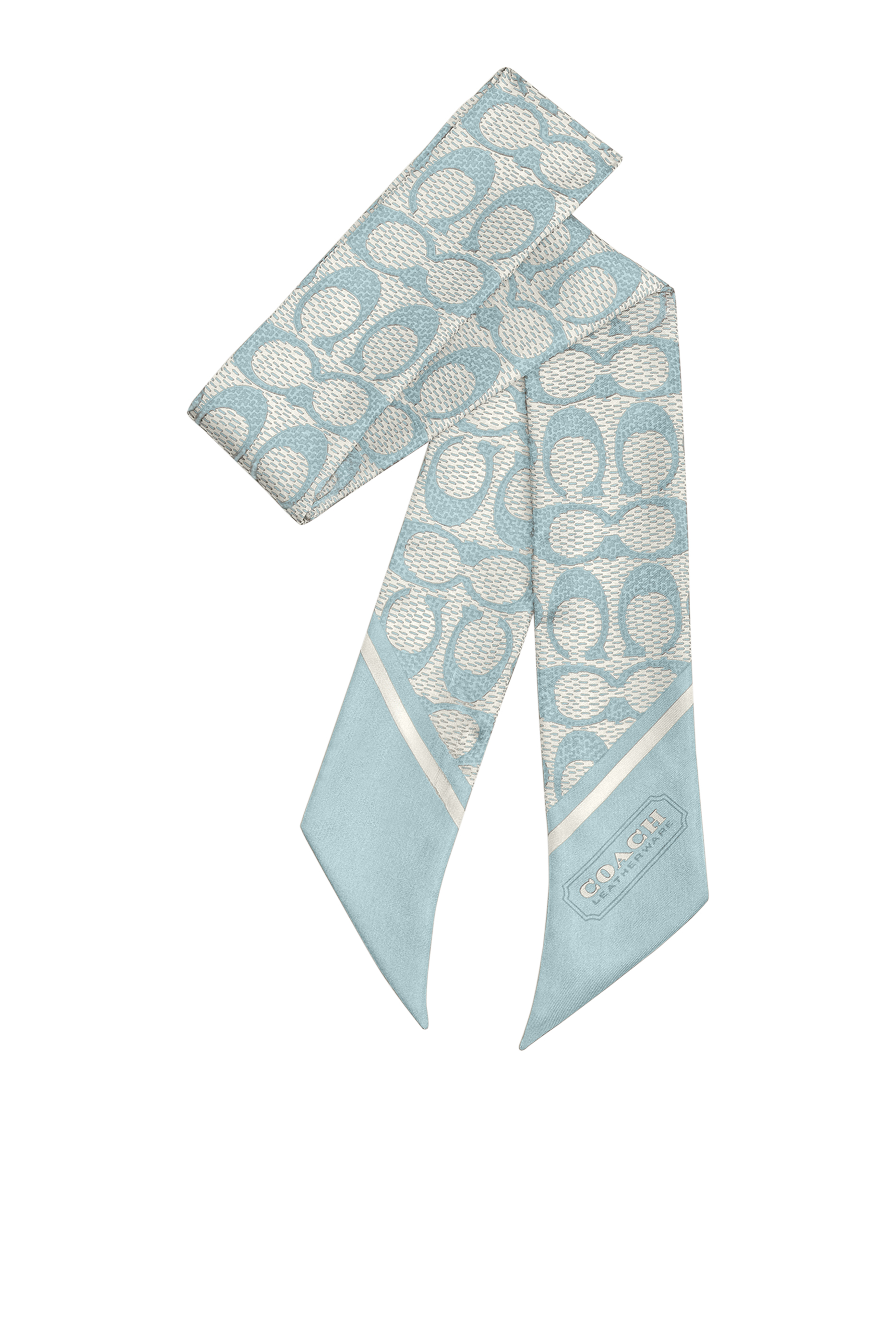 وشاح كلاسيكي بطبعات شعار الماركة حرير