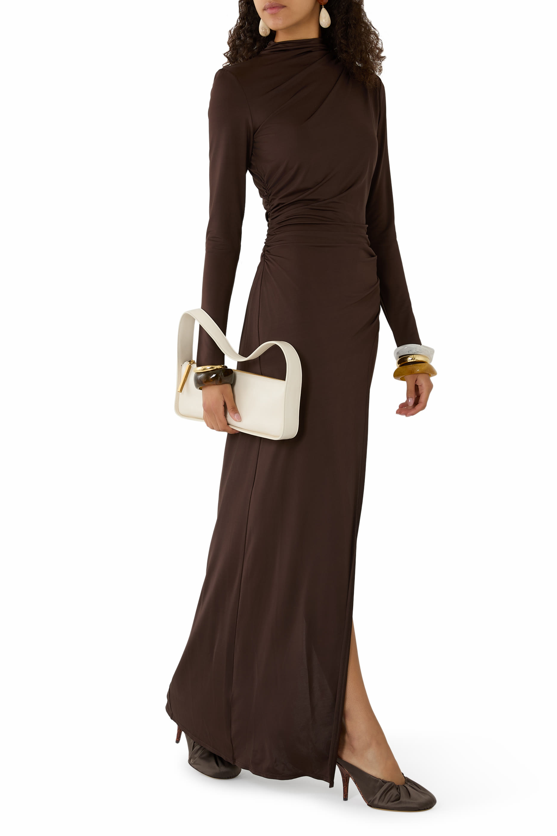 فستان سهرة درابيه جيرسيه