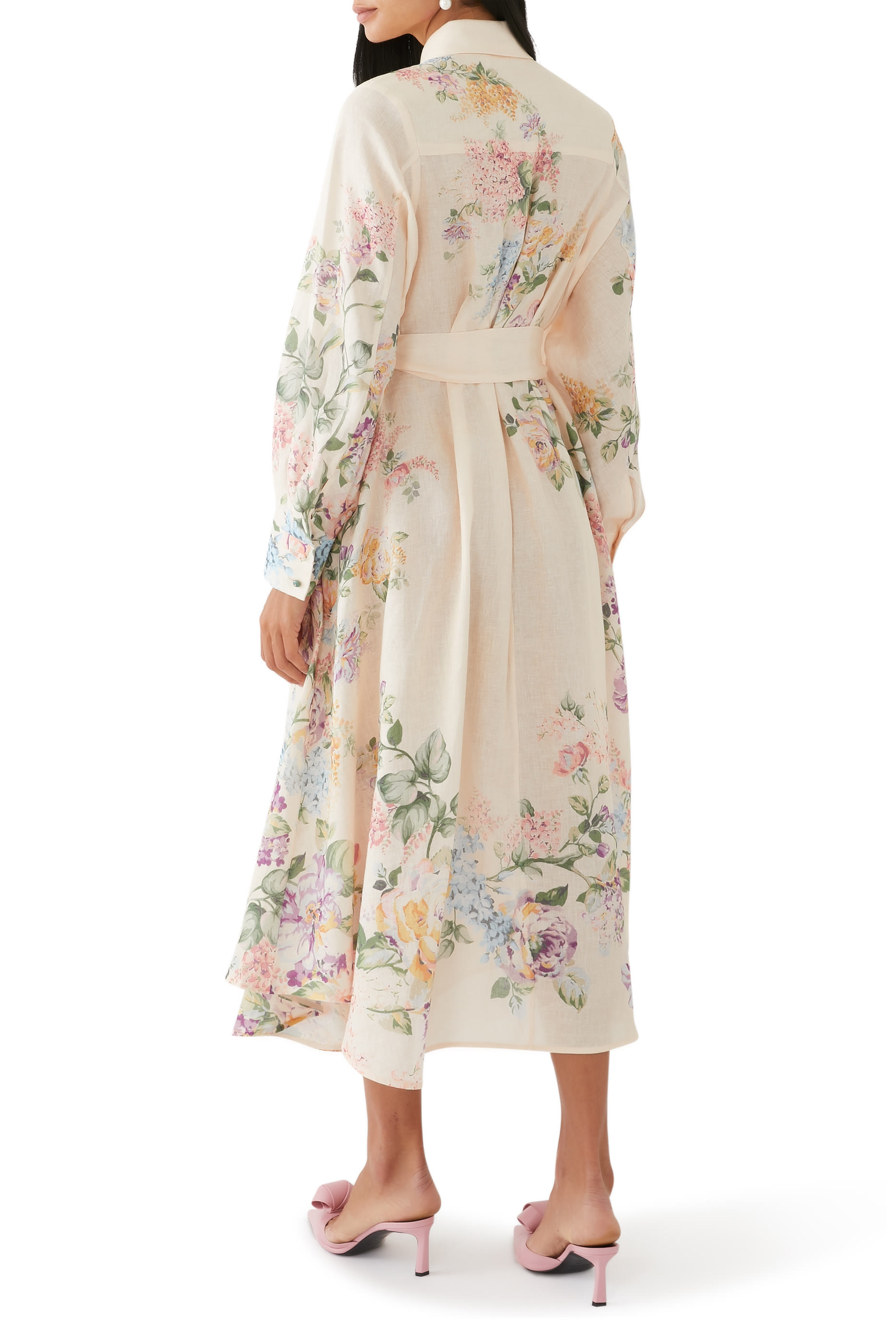 فستان هاليداي بنمط قميص بطيات