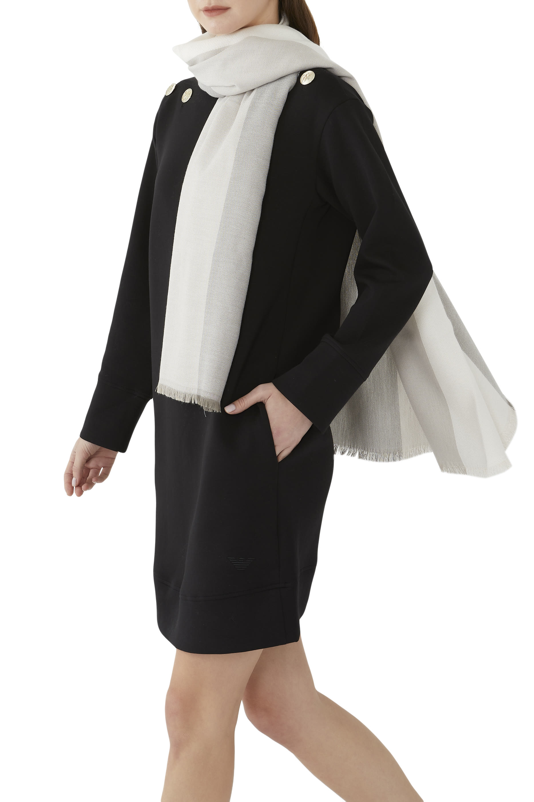 وشاح مخطط مزيج فيسكوز