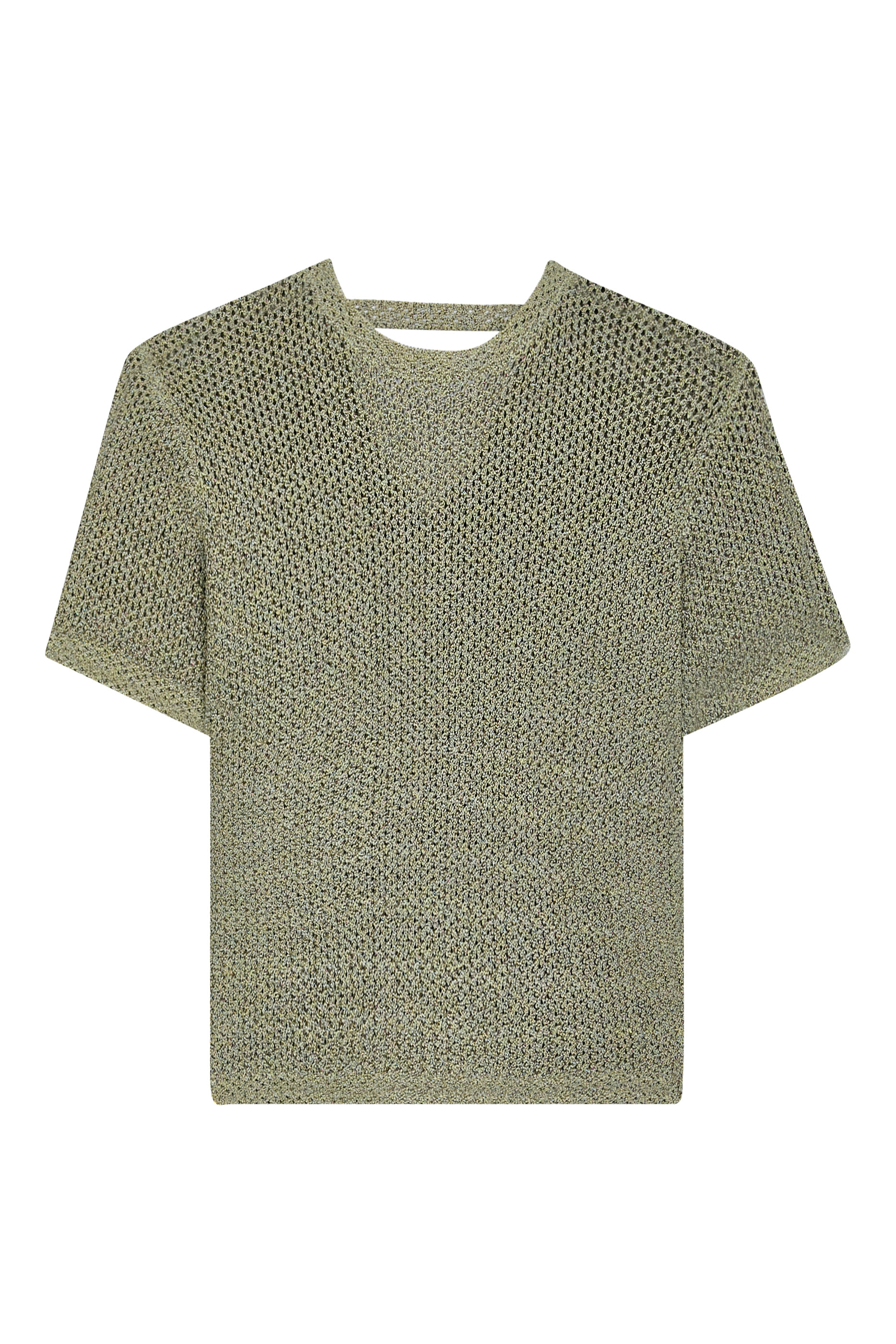 بلوزة إيبيزا بظهر V منسوجة