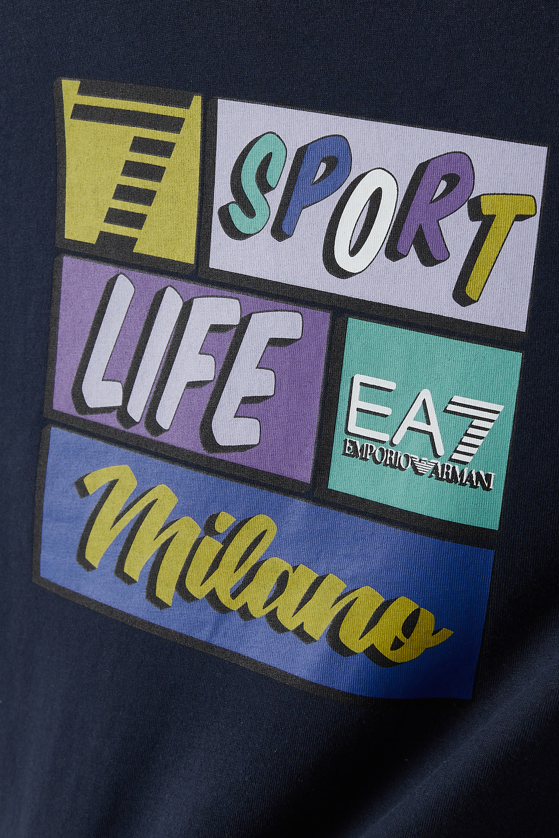 تيشيرت بشعار الماركة قطن للأطفال