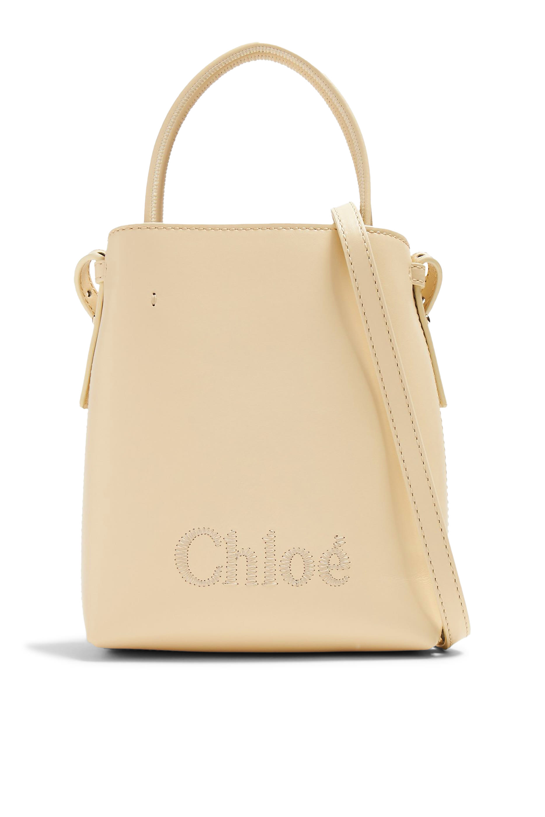 حقيبة سينس صغيرة بشعار الماركة المحاك