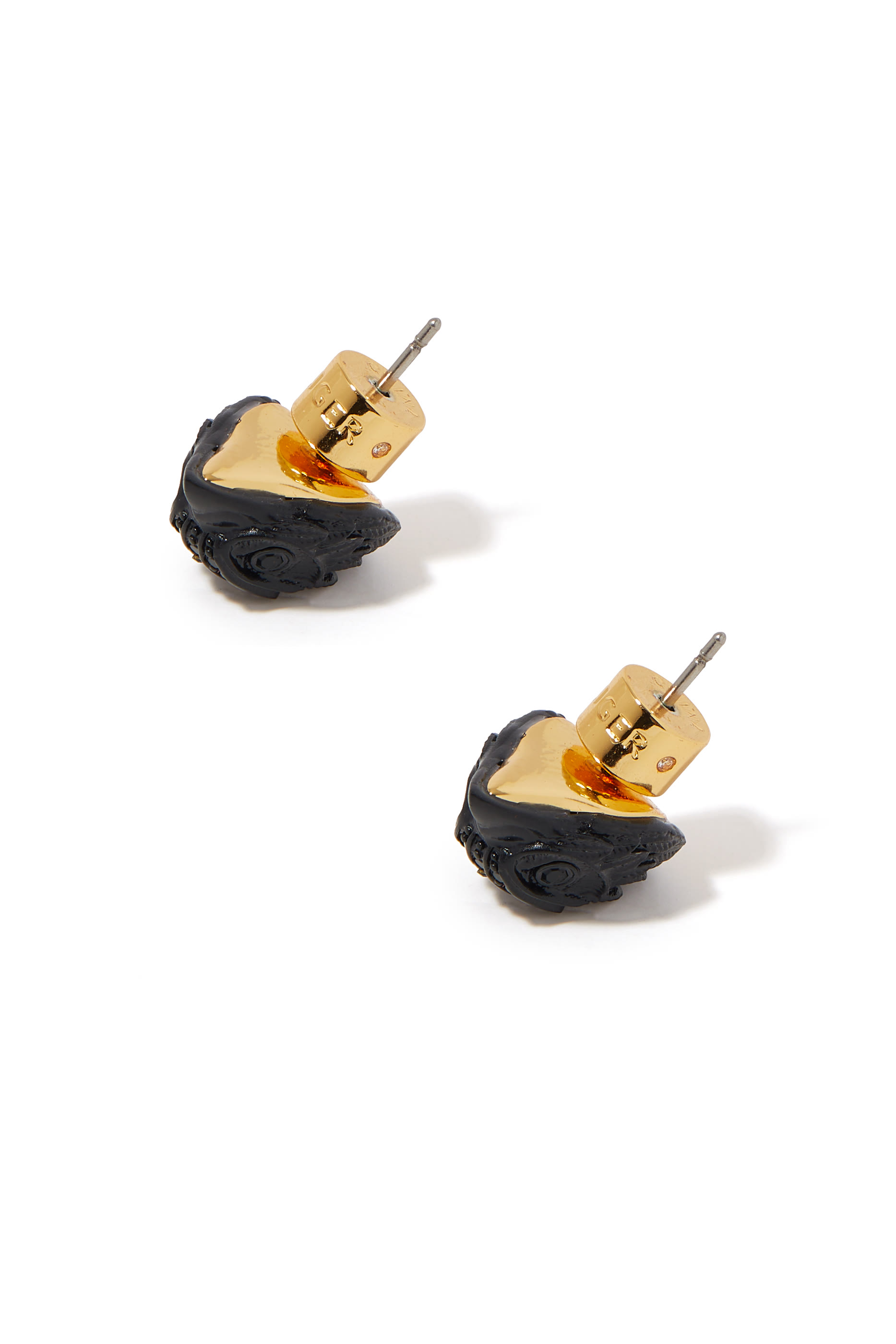 أقراط بتصميم رأس النسر مرصعة بكريستال