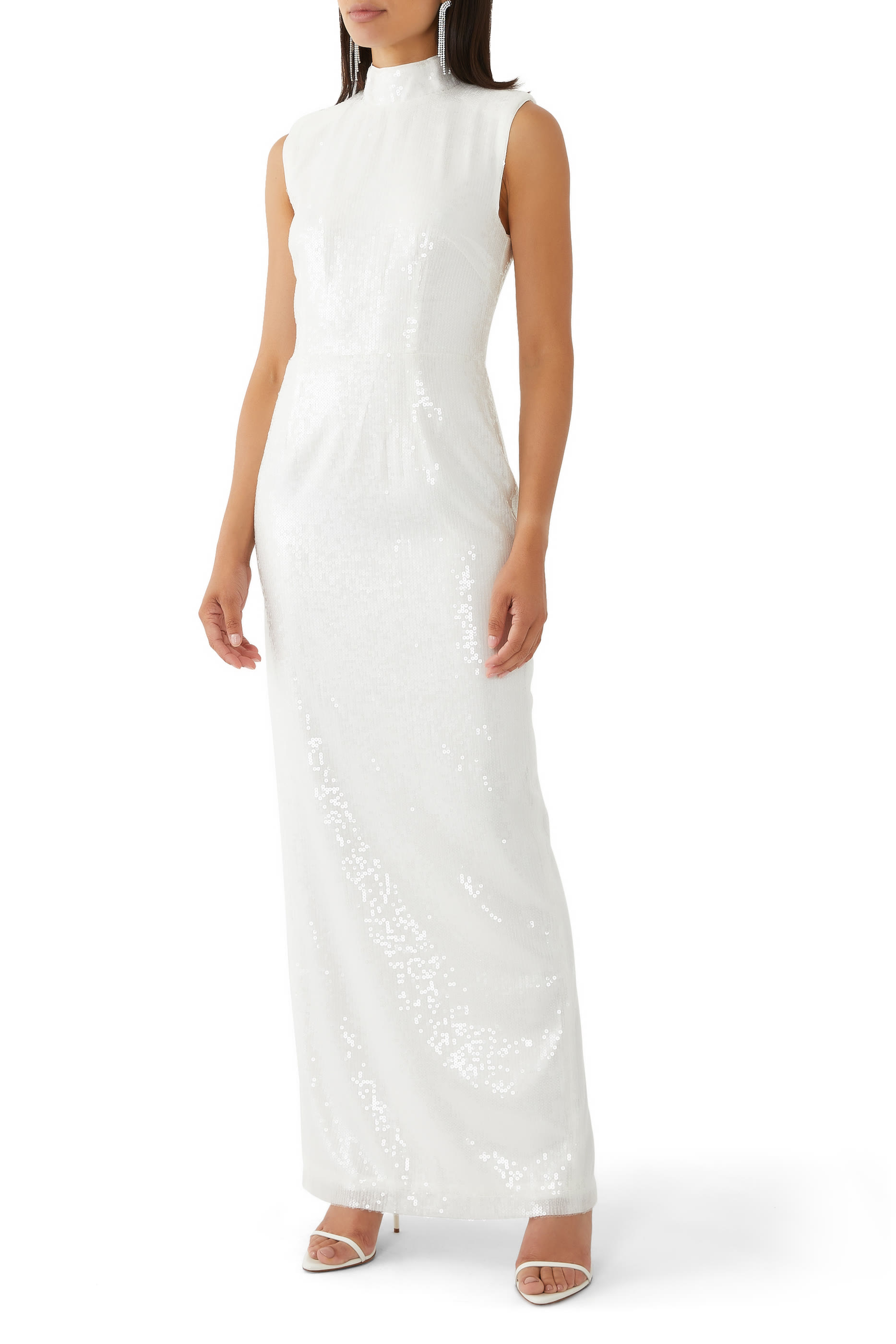 فستان طويل بترتر