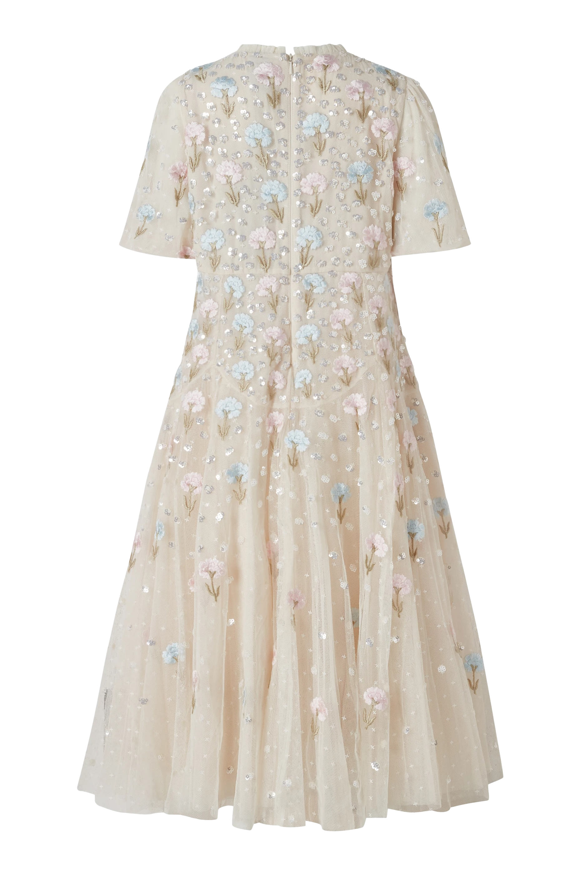 فستان مزخرف بنقشة نبات الهندباء للأطفال