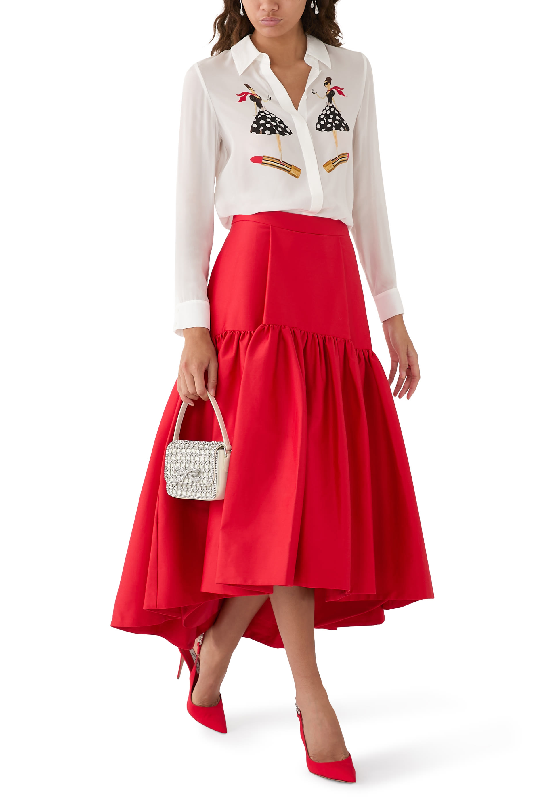 تنورة ديانا متوسطة الطول