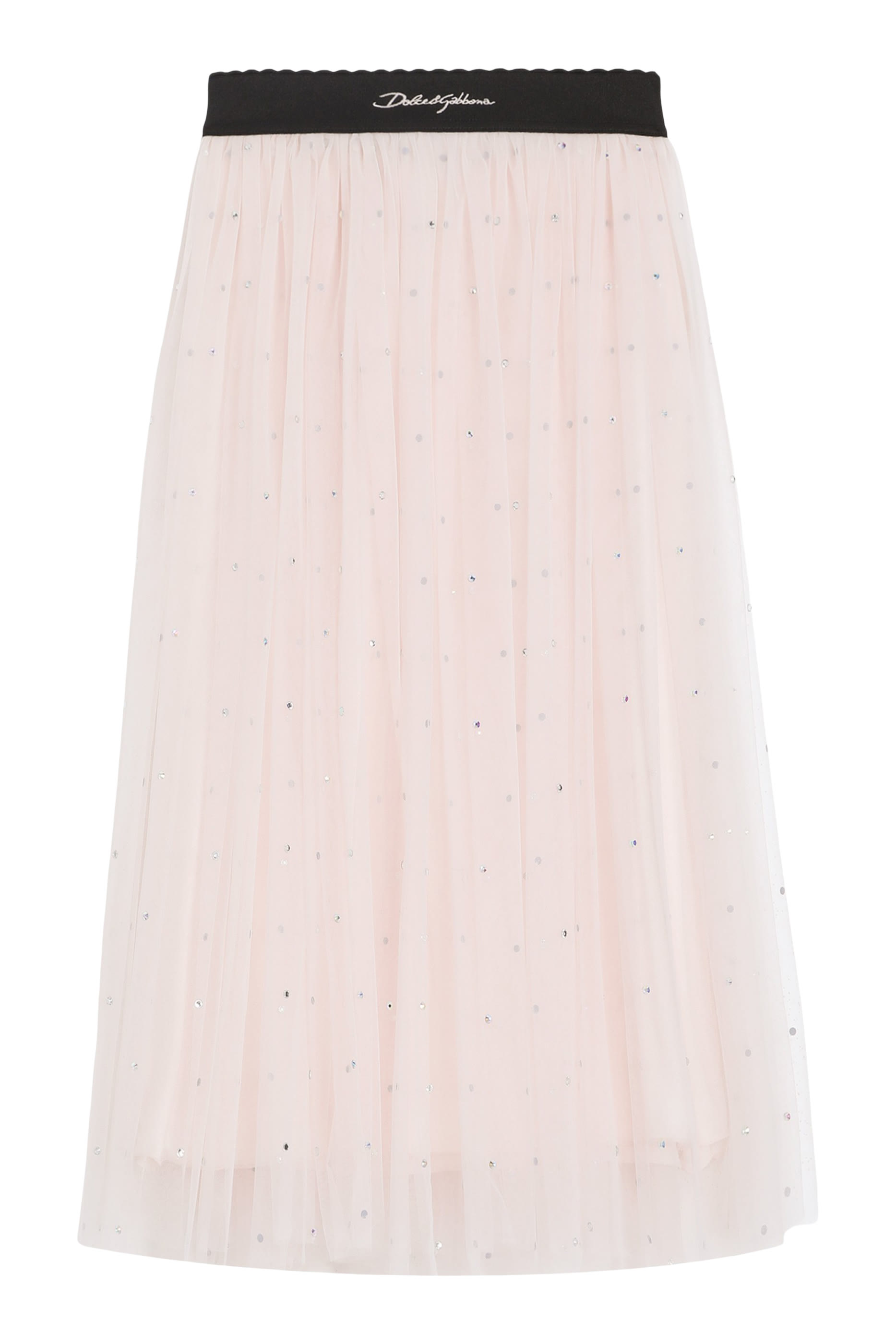 تنورة تول مزينة بأحجار الراين للأطفال